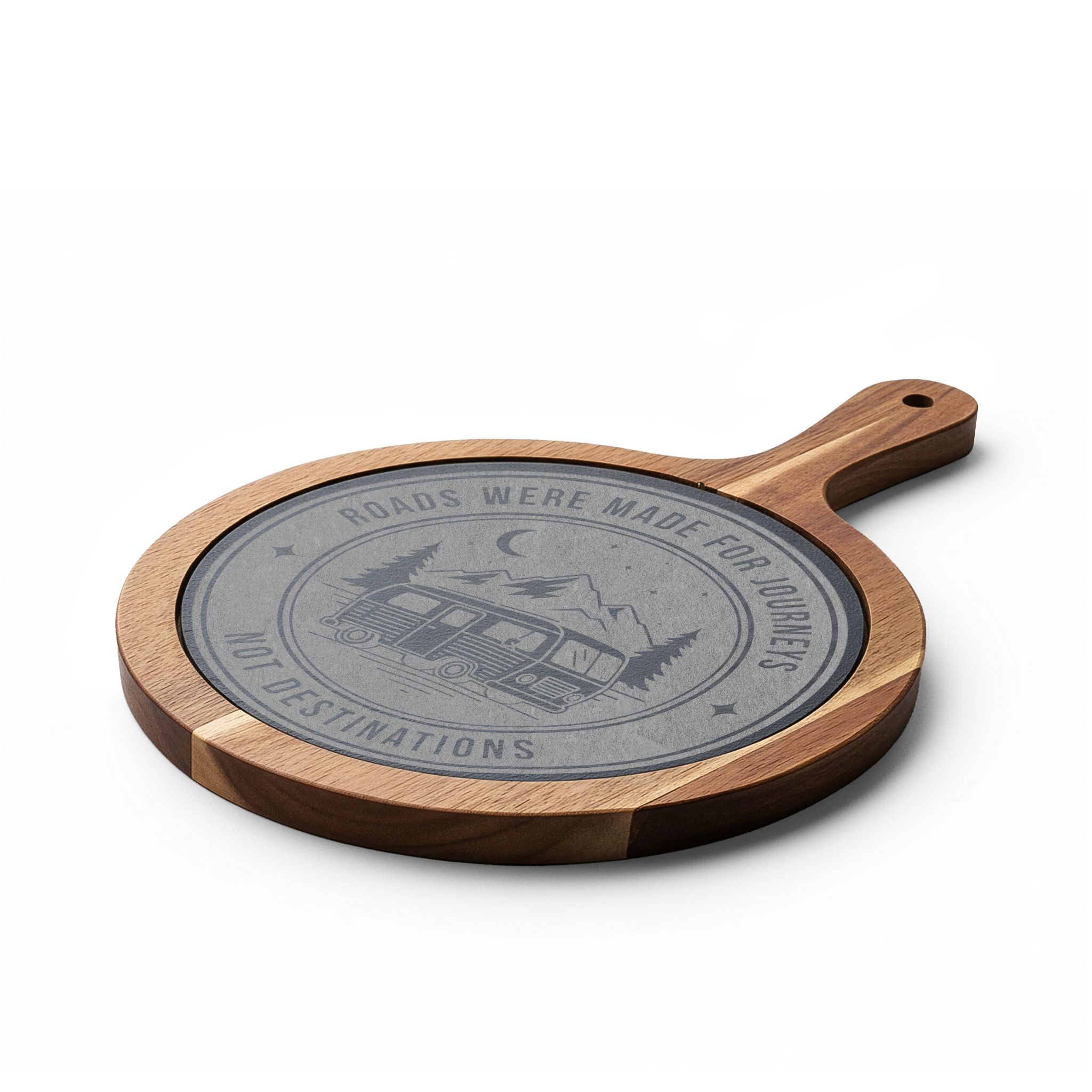 Engraved Charcuterie Board - "ROAD WHERE MADE FOR JOURNEYS-NOT DESTINATIONS" (4 Variants Available)