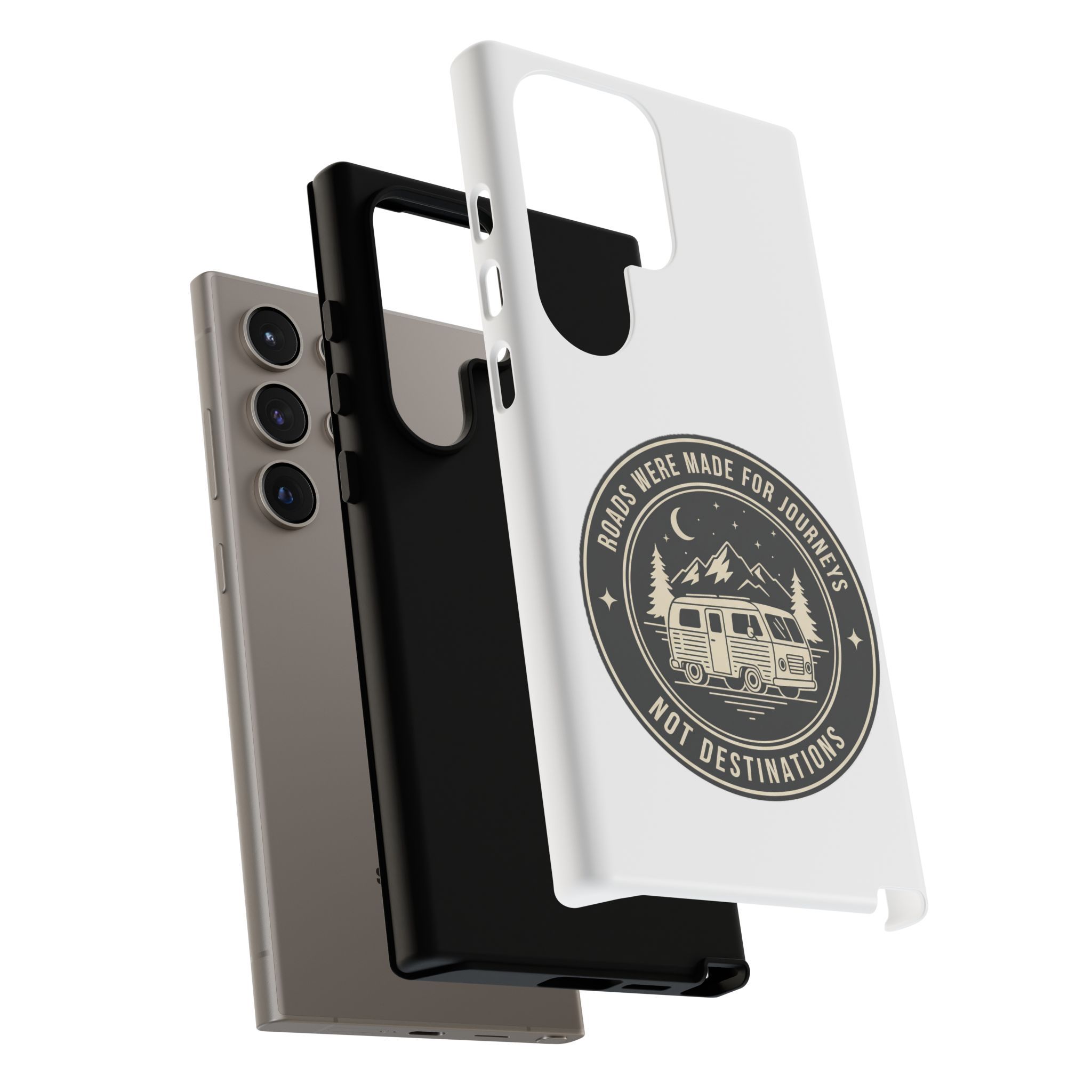 Phone Case — "ROAD WHERE MADE FOR JOURNEYS-NOT DESTINATIONS" Camper Van Design