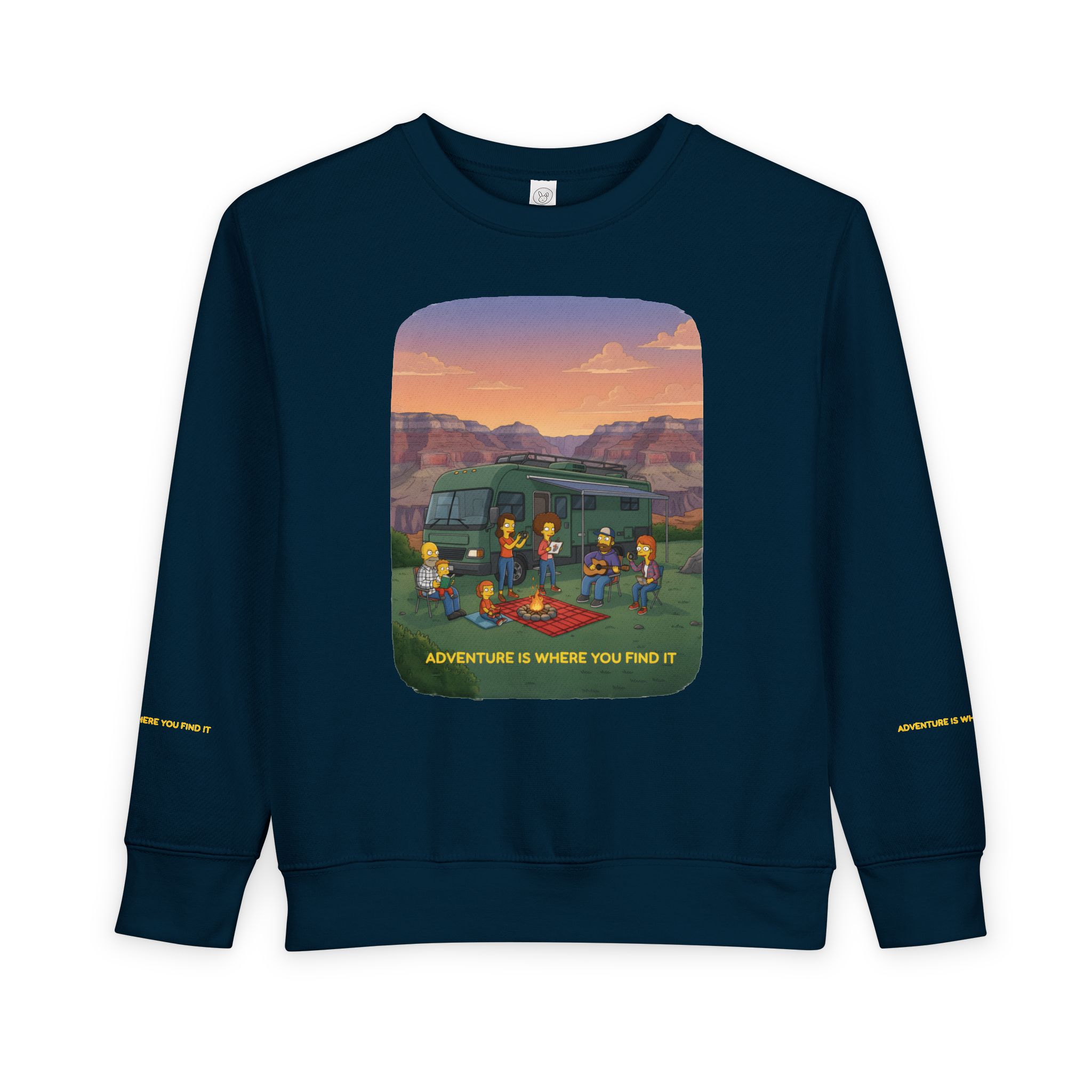 Toddler Sweatshirt - "Adventure Is Where You Find It" (Design Sitcom-Line)