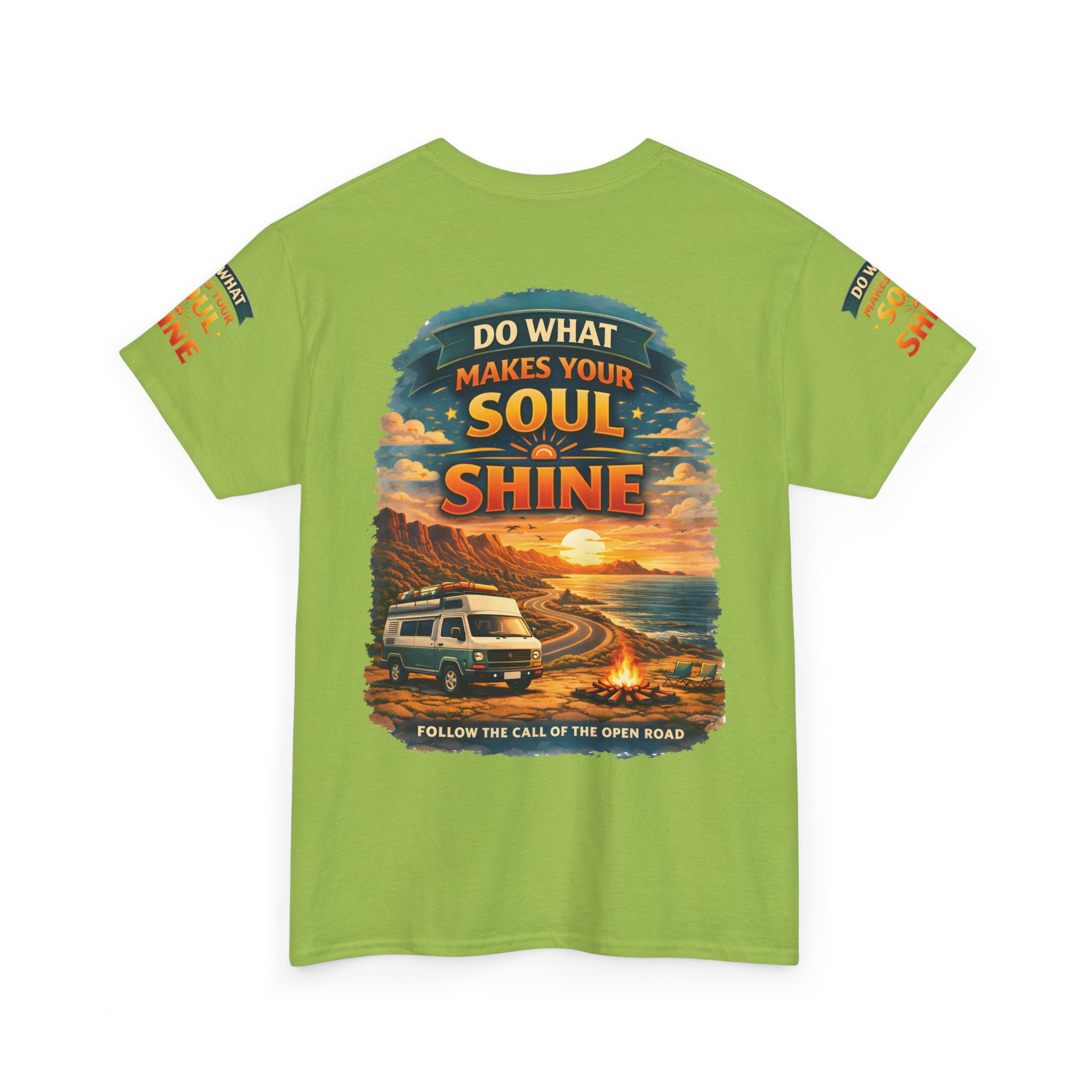 Unisex Heavy Cotton Tee — "Do What Makes Your Soul Shine" Design Scenic-Line