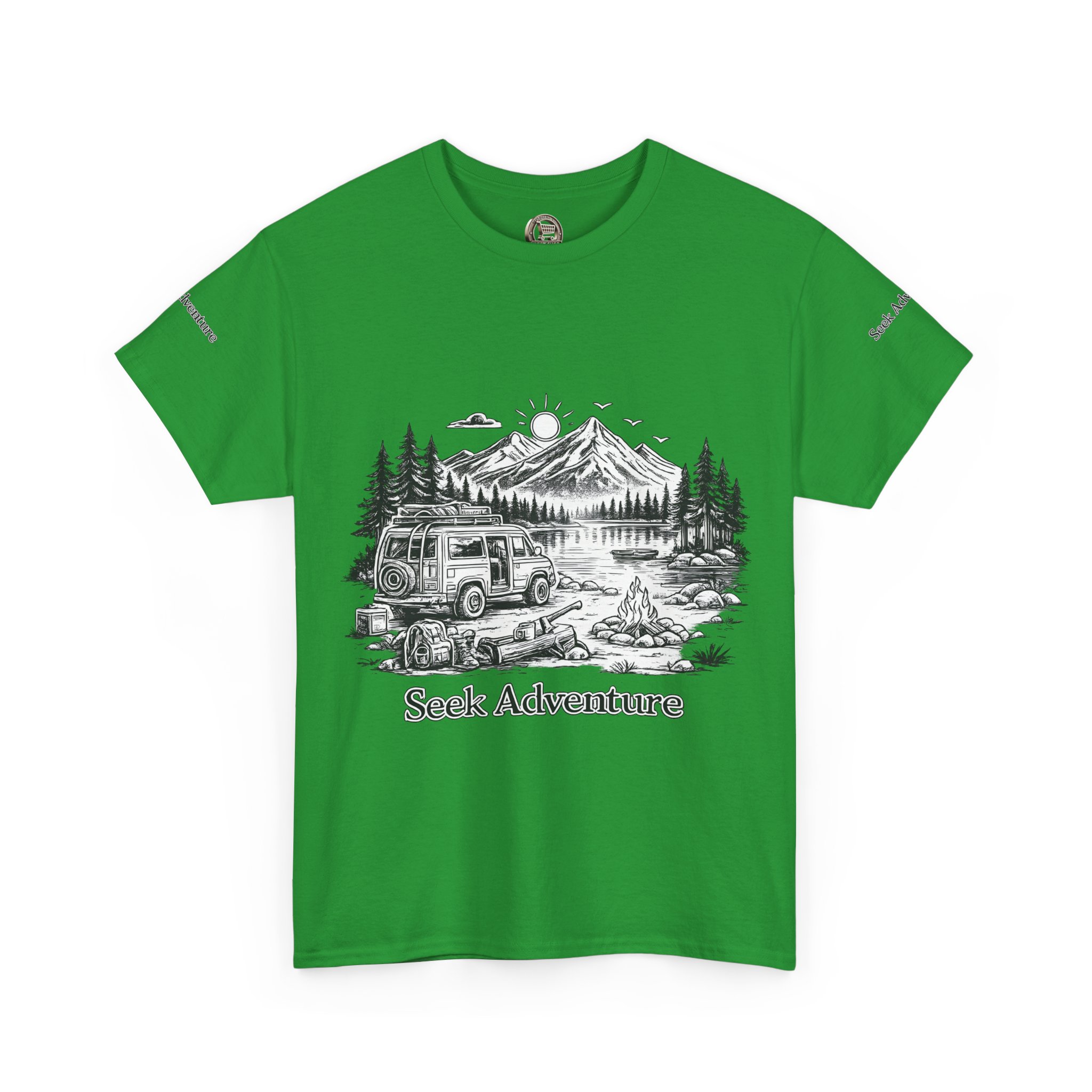1100331866697226824_2048.jpeg Unisex Heavy Cotton Tee — "Seek Adventure" Design Minimal-Line