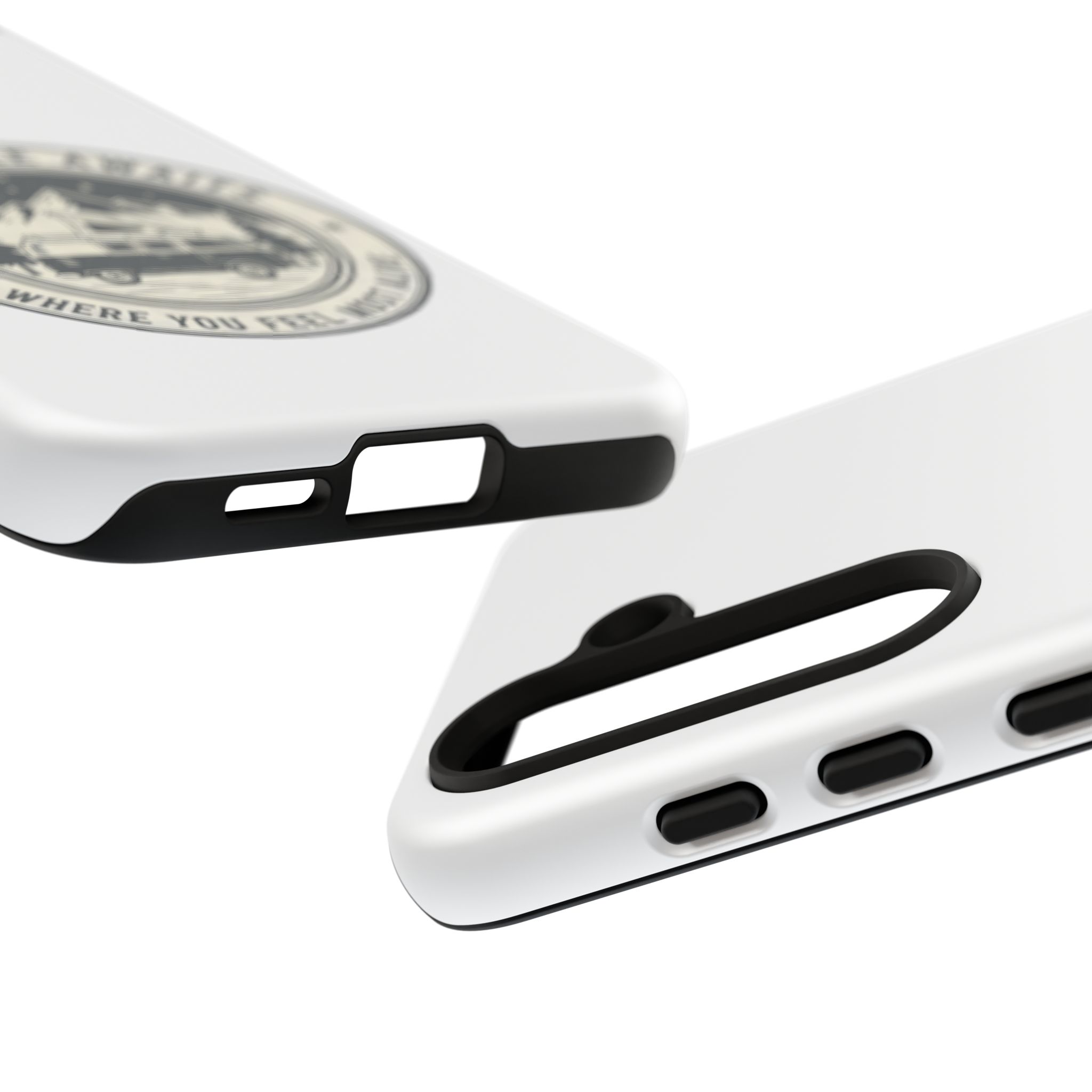 Phone Case — "Adventure Awaits-Go Where You Feel Most Alive" Camper Van Design