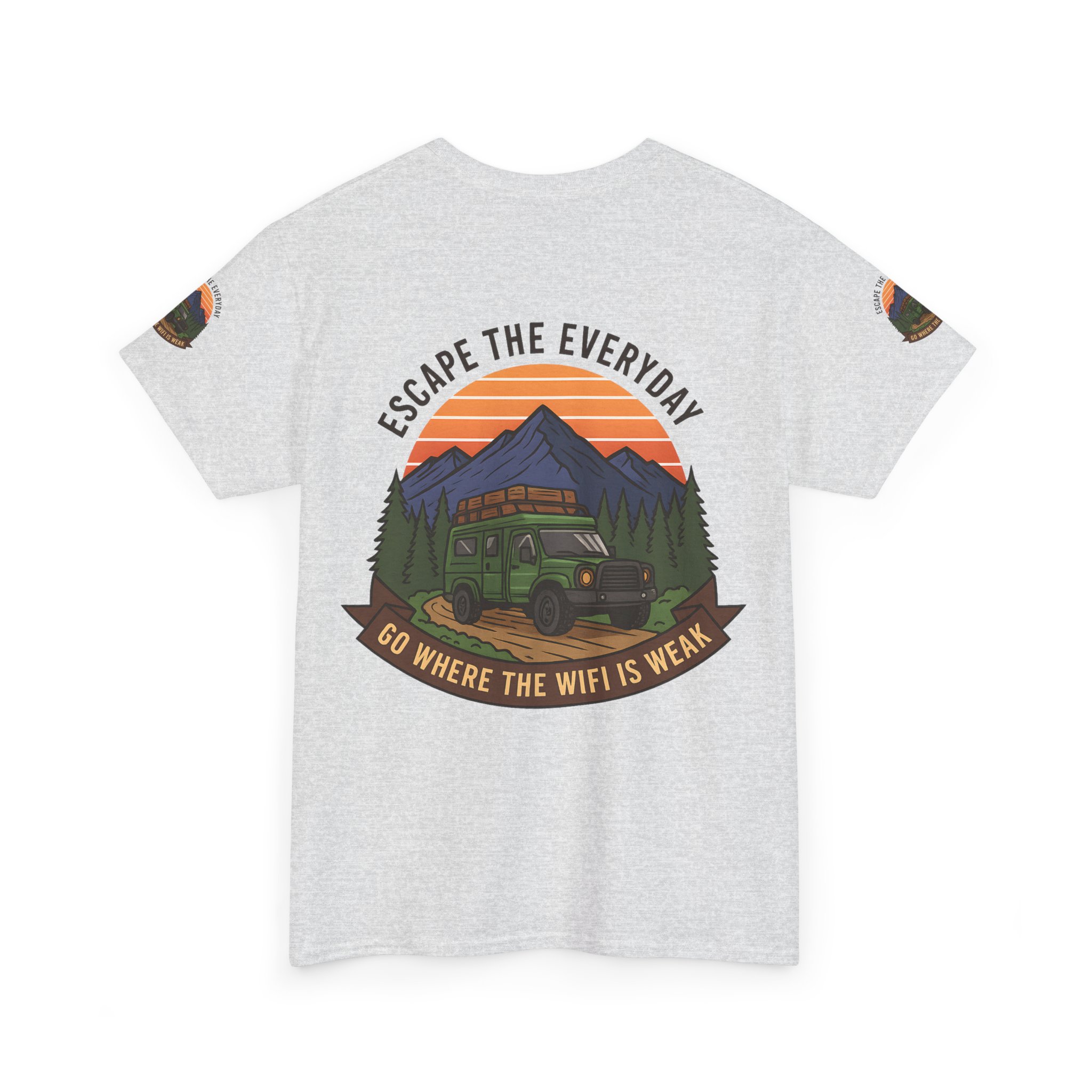 1102683845399892652_2048.jpeg Unisex Heavy Cotton Tee — "Go Where the WiFi Is Weak" Adventure Shirt