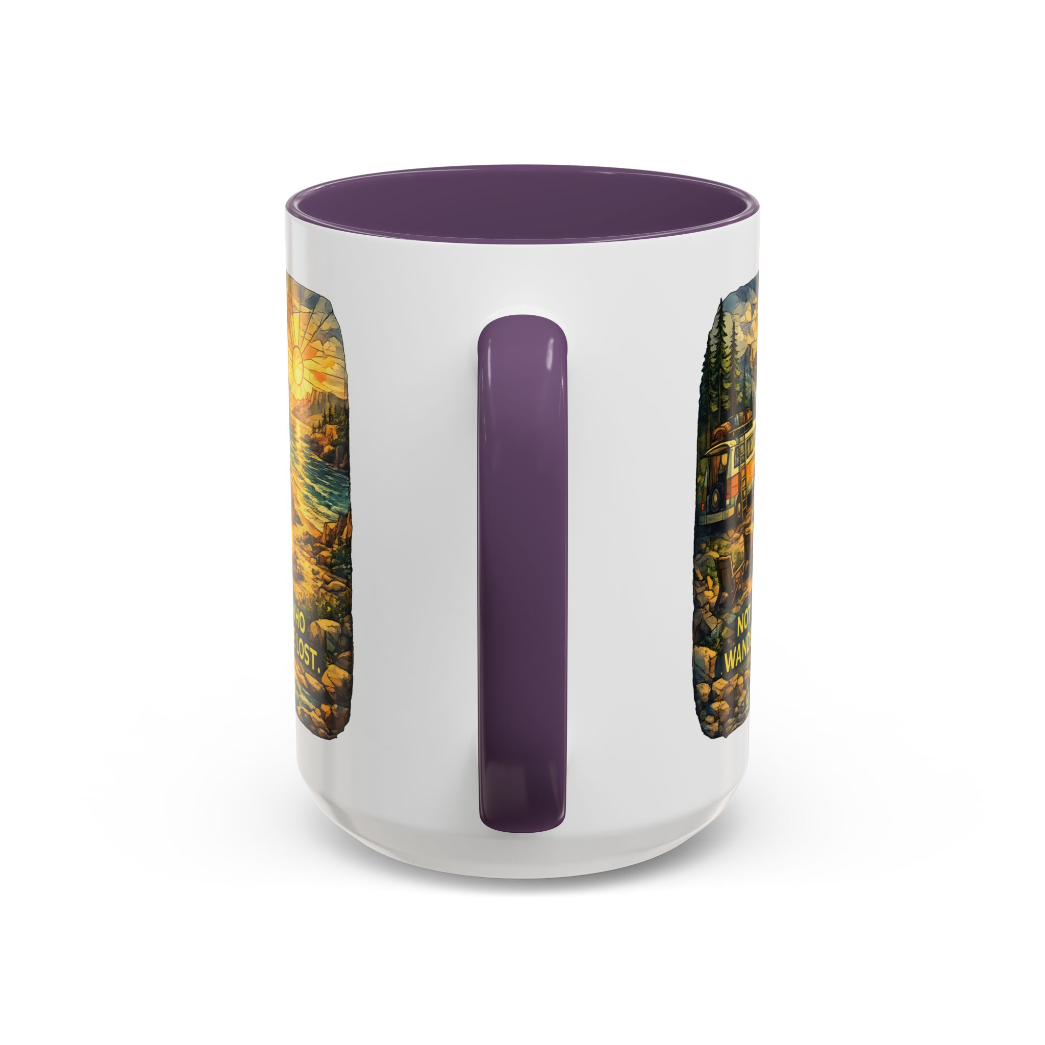 110432550764071349_2048.jpeg Accent Coffee Mug (11, 15oz) — "Not All Who Wander Are Lost" Design Cubic-Line