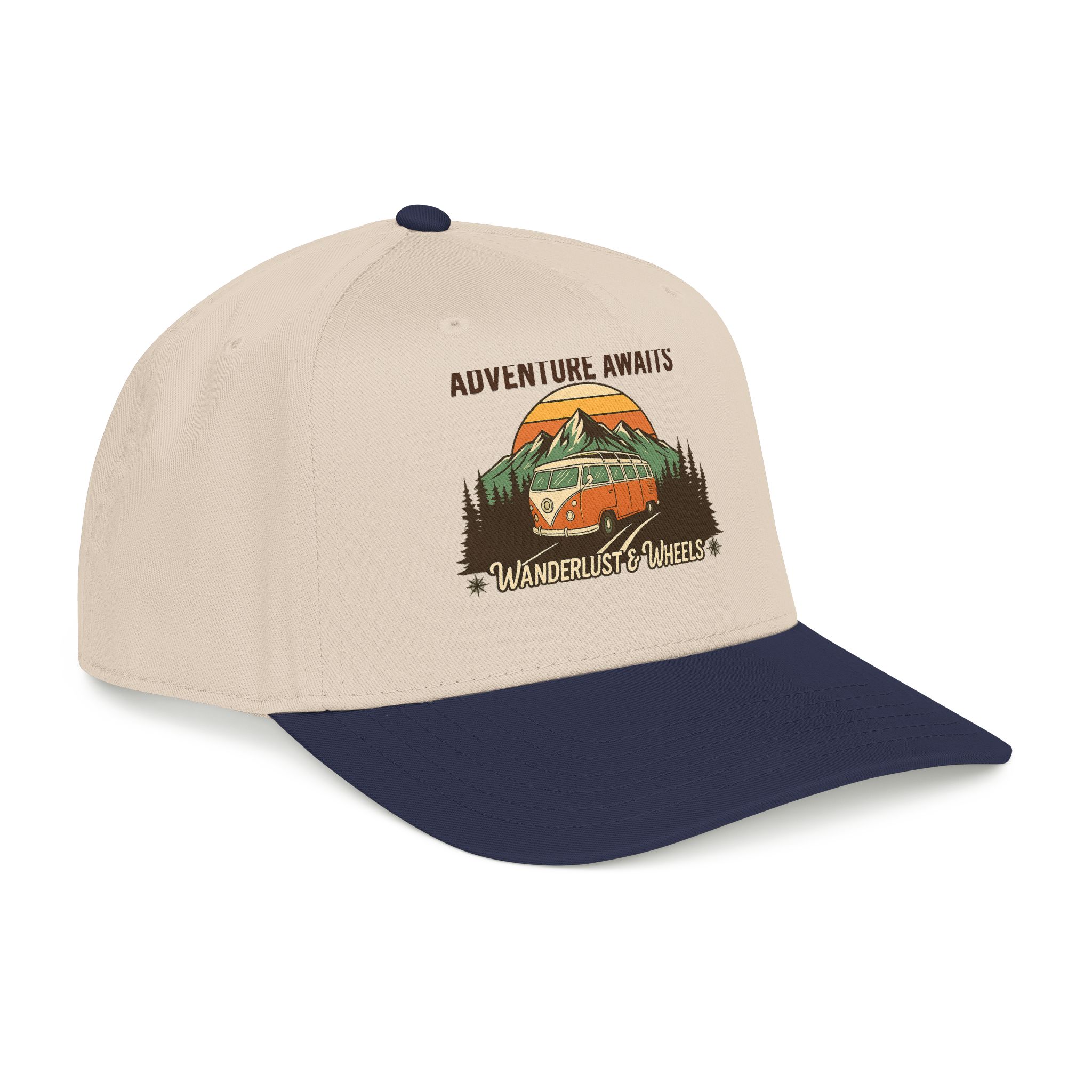 Baseball Cap - "Home Is Where You Adventure Awaits" Mid Profile Baseball Cap