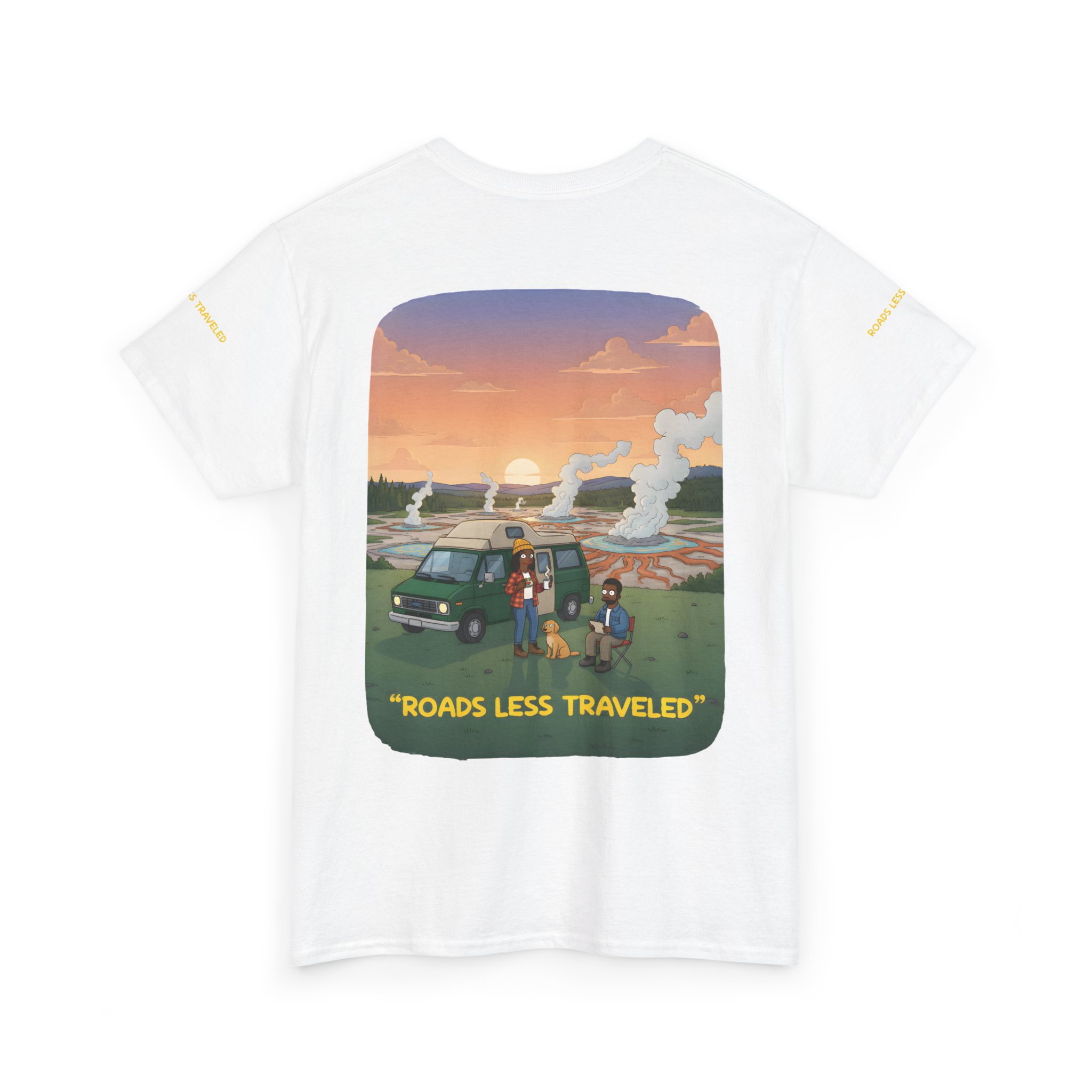 11053430102047031609_2048.jpeg Unisex Heavy Cotton Tee — "Roads Less Traveled" Design Sitcom-Line