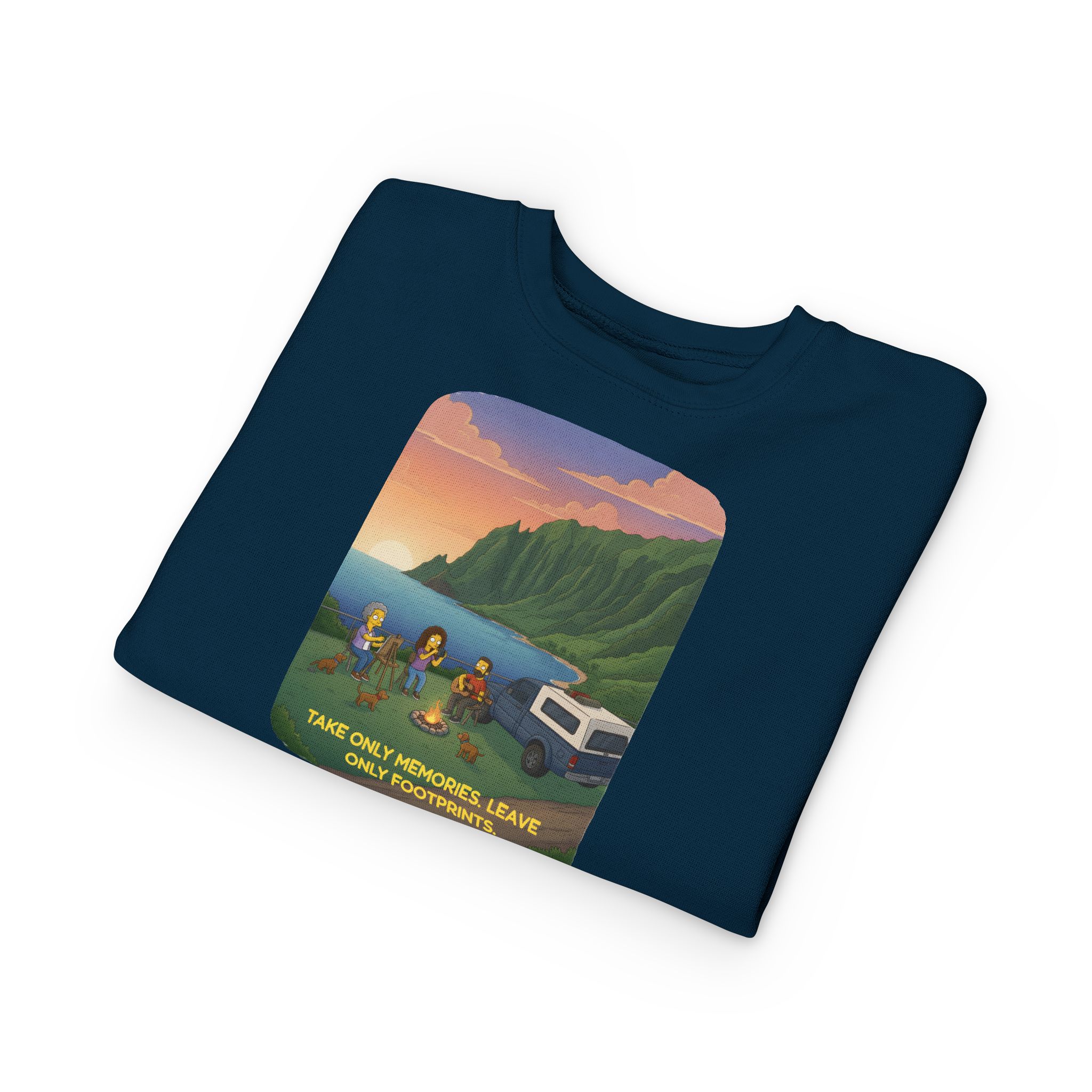 Toddler Sweatshirt - "Take Only Memories-Leave Only Footprints" (Design Sitcom-Line)