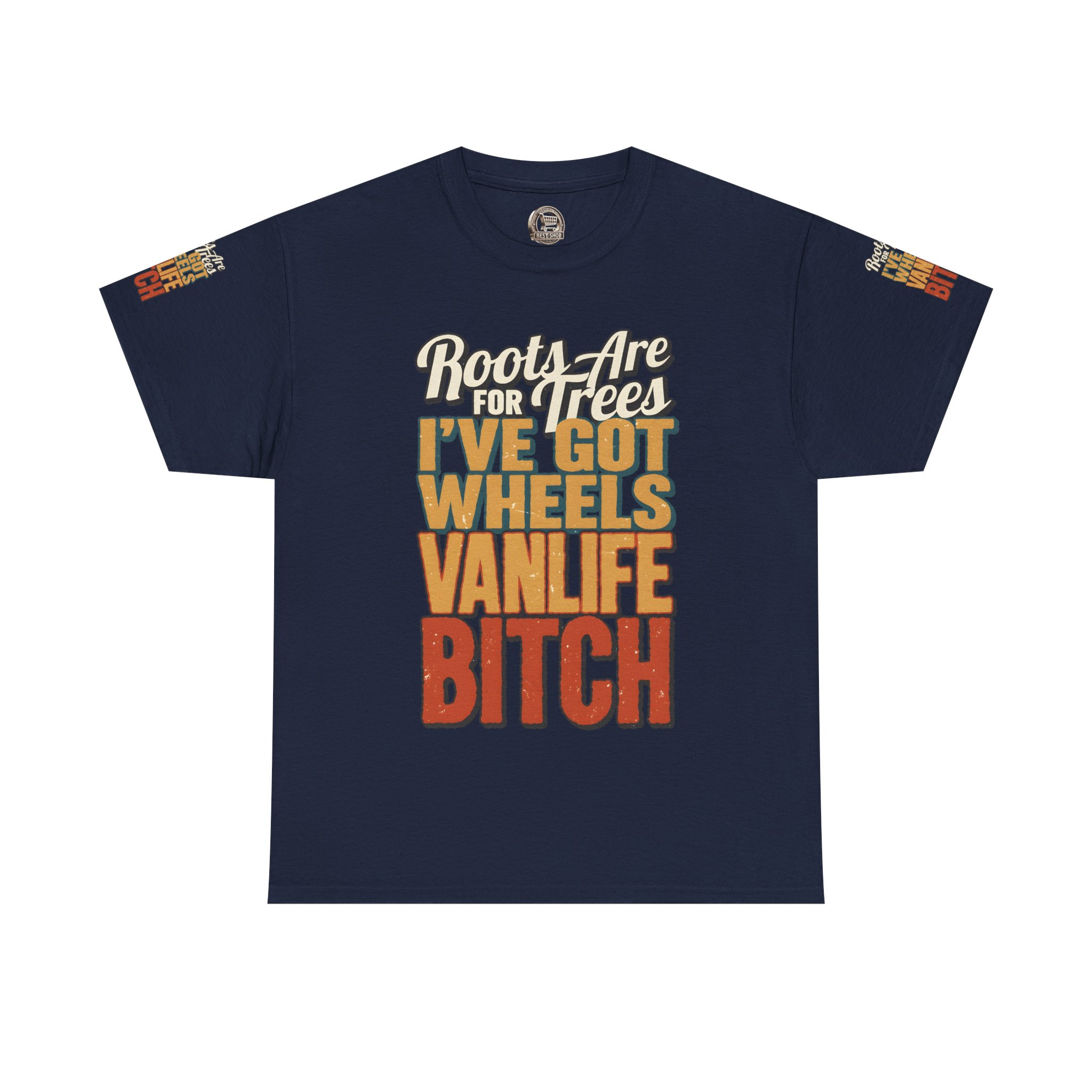 Unisex Heavy Cotton Tee — "Roots Are For Trees" Design F**K-Line