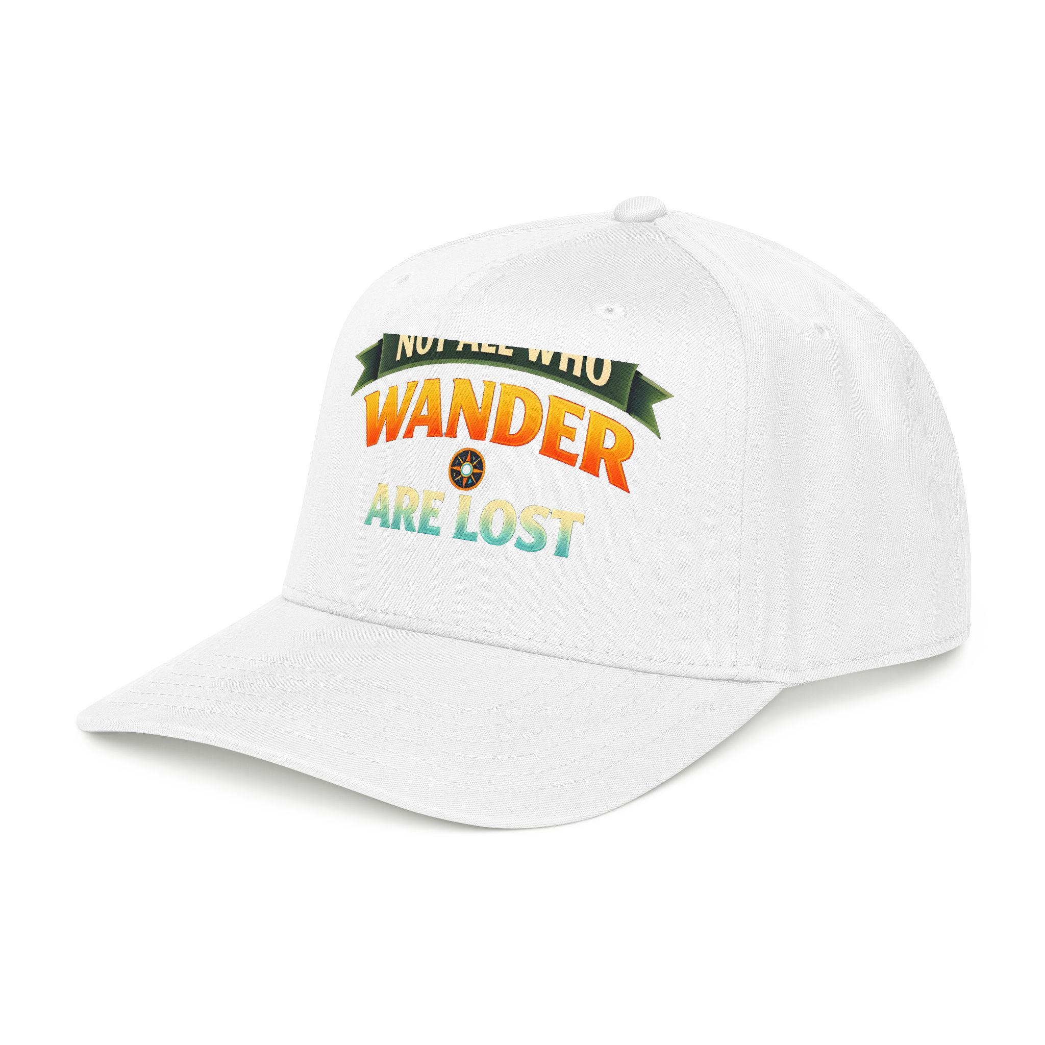 Baseball Cap - "Not All Who Wander Are Lost" Design Scenic-Line