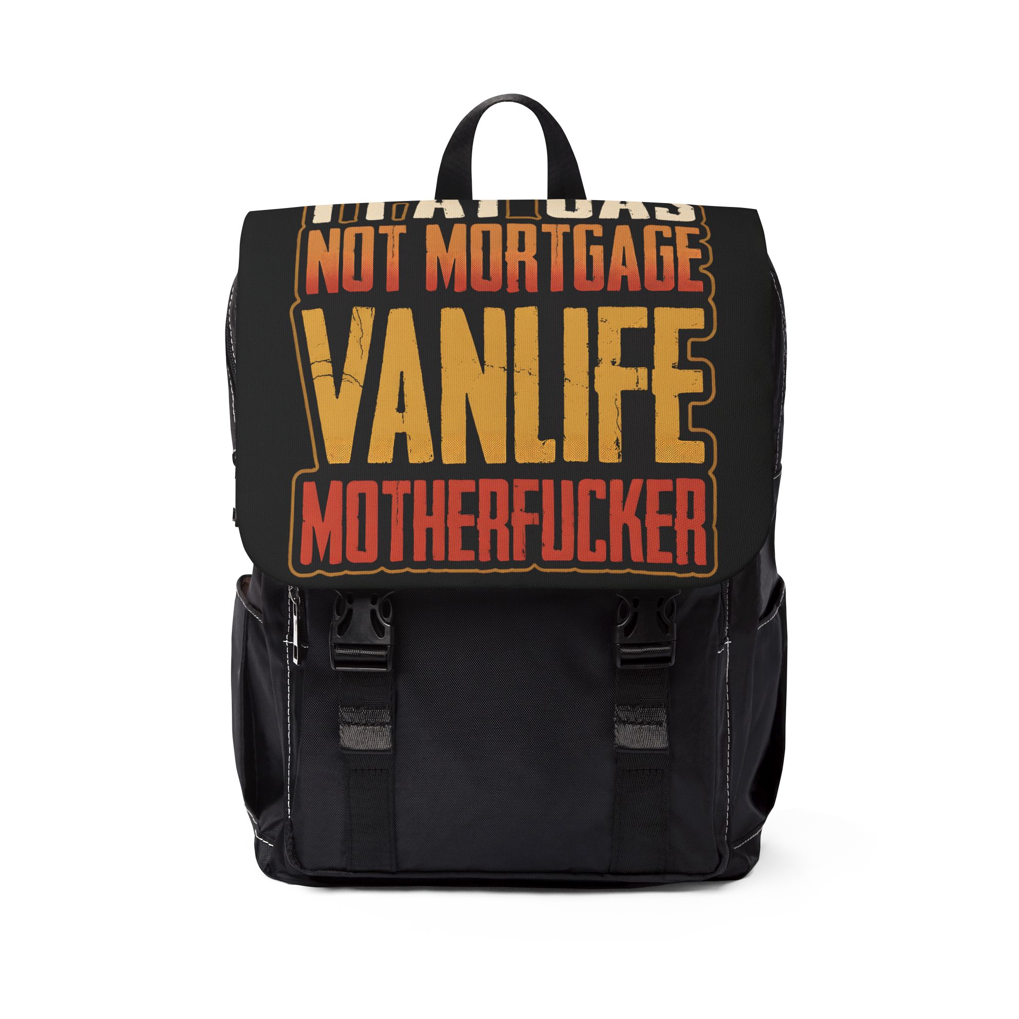 11081290794313876705_2048.jpeg Unisex Casual Shoulder Backpack — "I Pay Gas Not Mortgage" Design F**K-Line