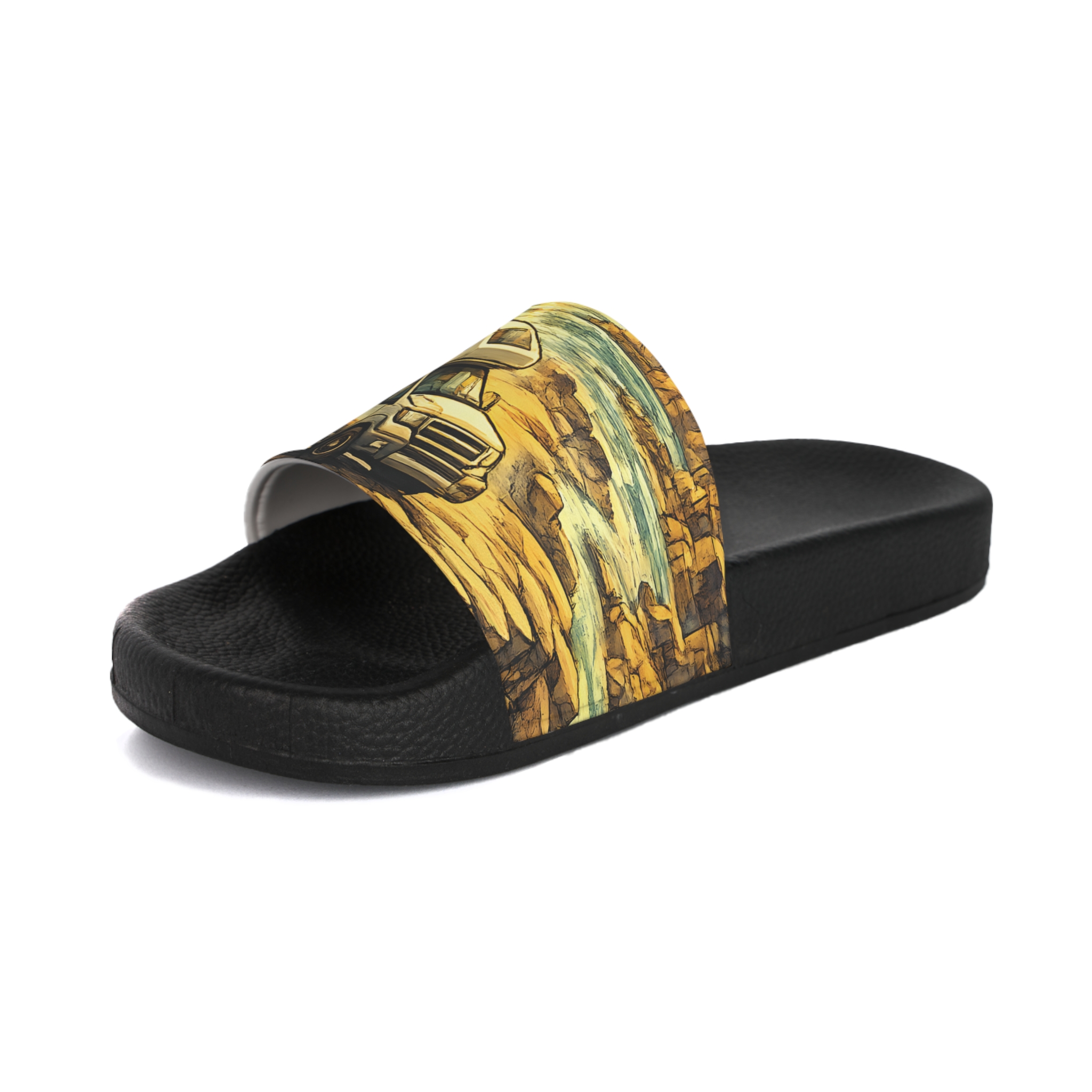 Men's Slide Sandals — Ford RV Vibes for Men (Cubic-Line)