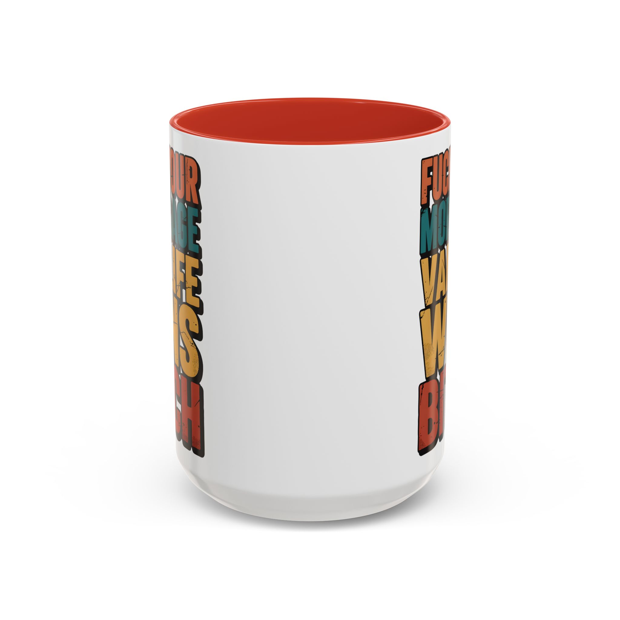 Accent Coffee Mug (11, 15oz) — "Fuck Your Mortgage" Design F**K-Line