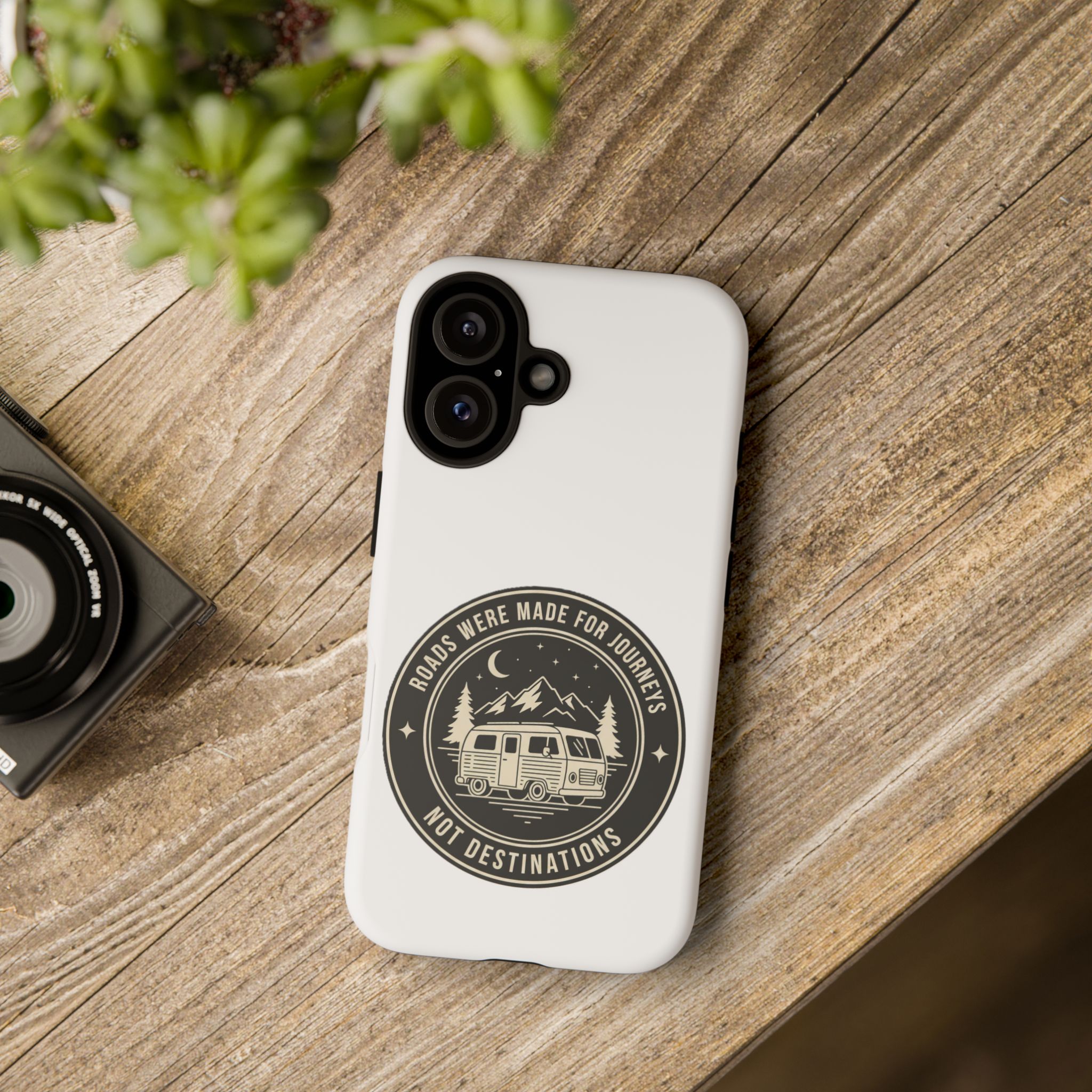 Phone Case — "ROAD WHERE MADE FOR JOURNEYS-NOT DESTINATIONS" Camper Van Design
