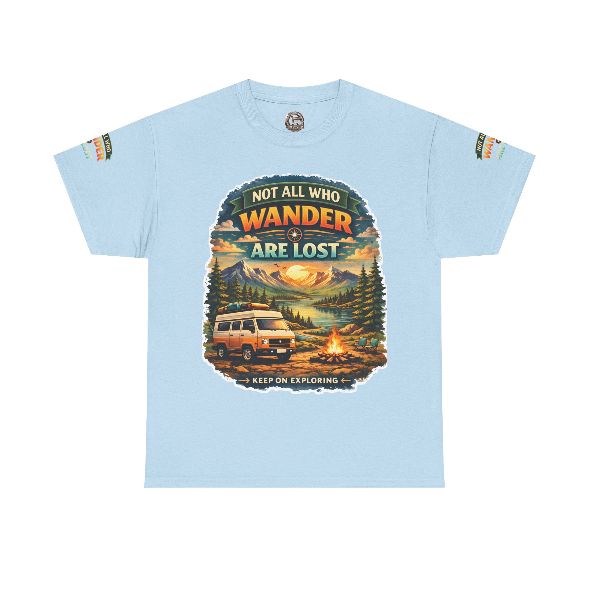 11129256360608721267_2048.jpeg Unisex Heavy Cotton Tee — "Not All Who Wander Are Lost" Design Scenic-Line