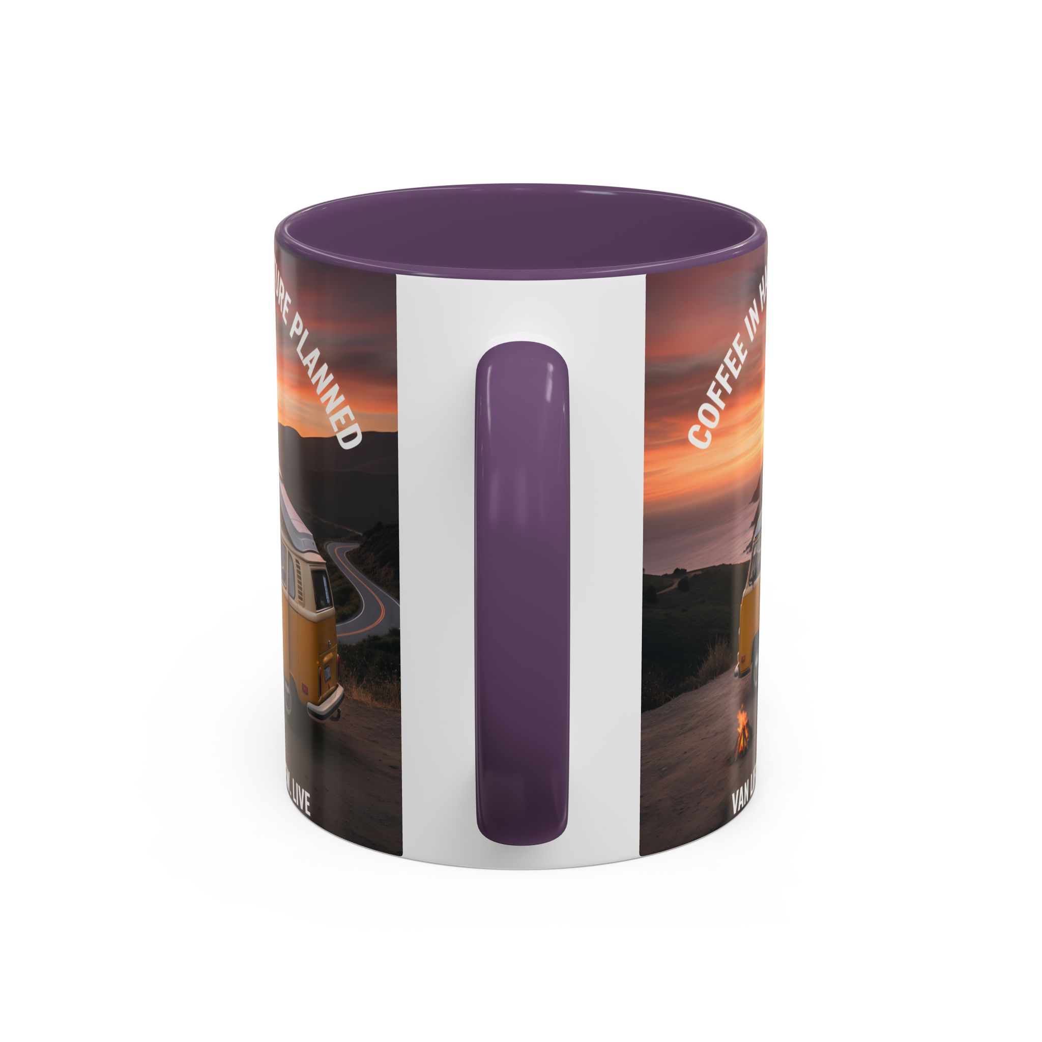 Accent Coffee Mug (11, 15oz) - "Coffee in Hand, Adventure Planned"