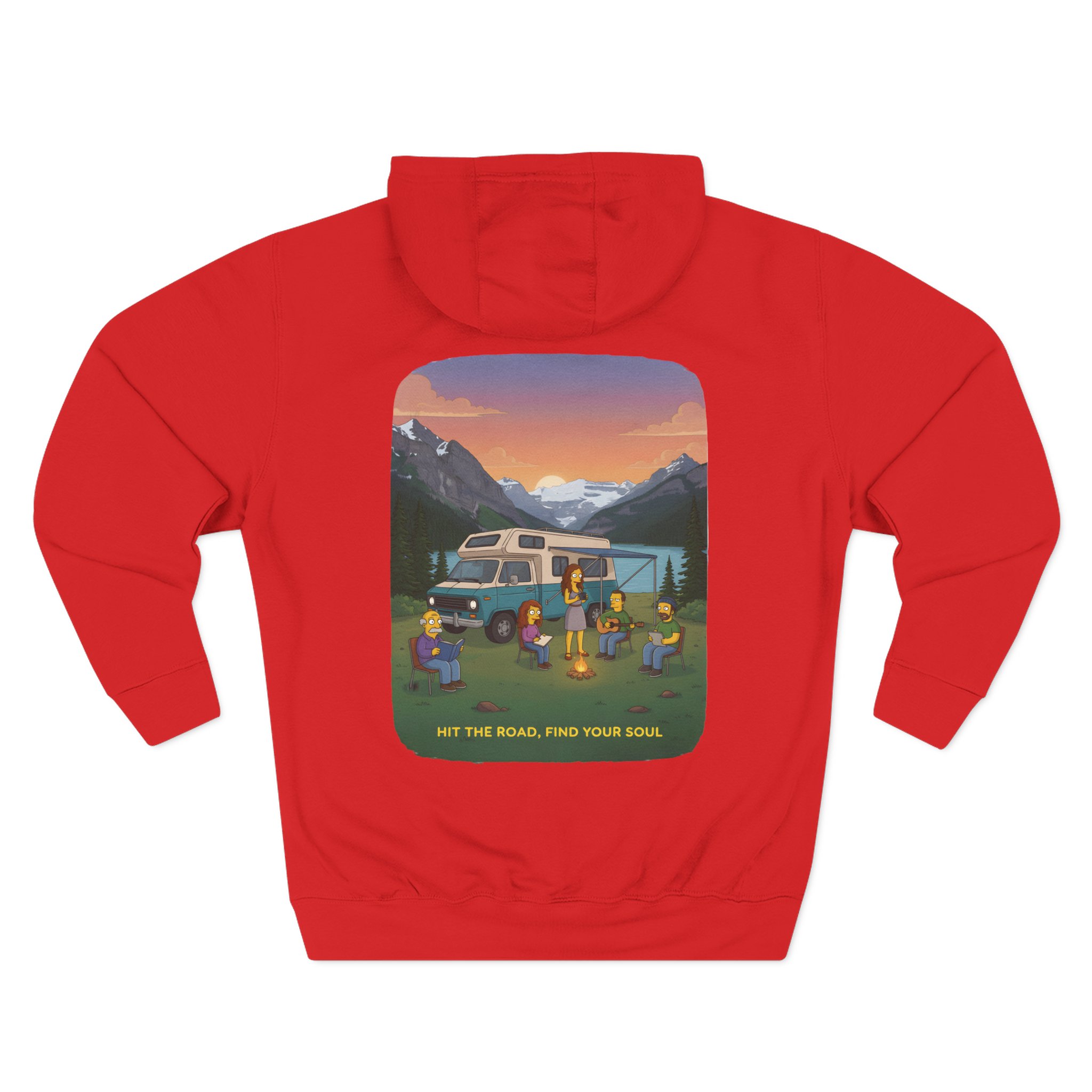 11145286558380419509_2048.jpeg Three-Panel Fleece Hoodie - "Hit The Road-Find Your Soul" Design Sitcom-Line