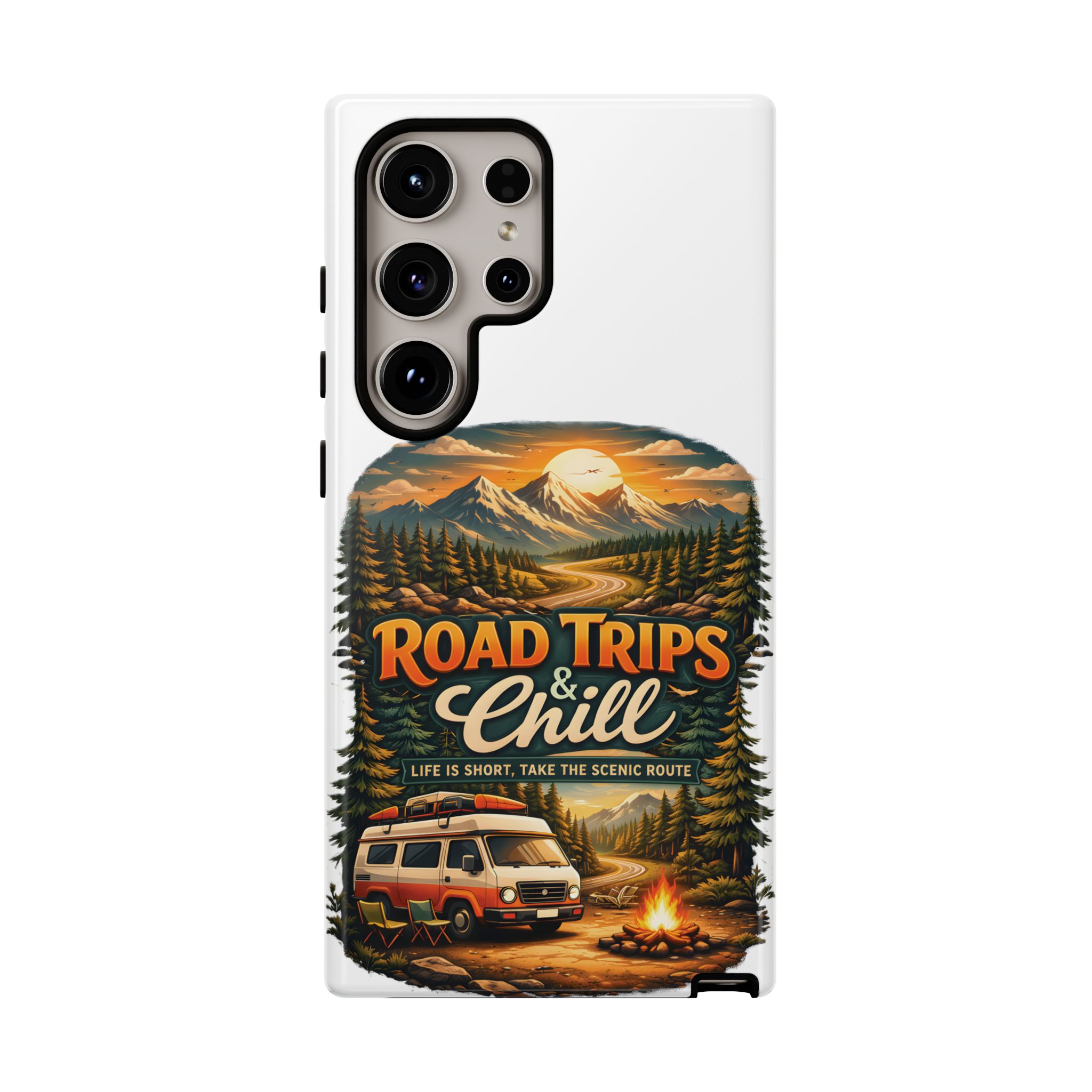 Phone Case — "Road Trips and Chill" (Design Scenic-Line)