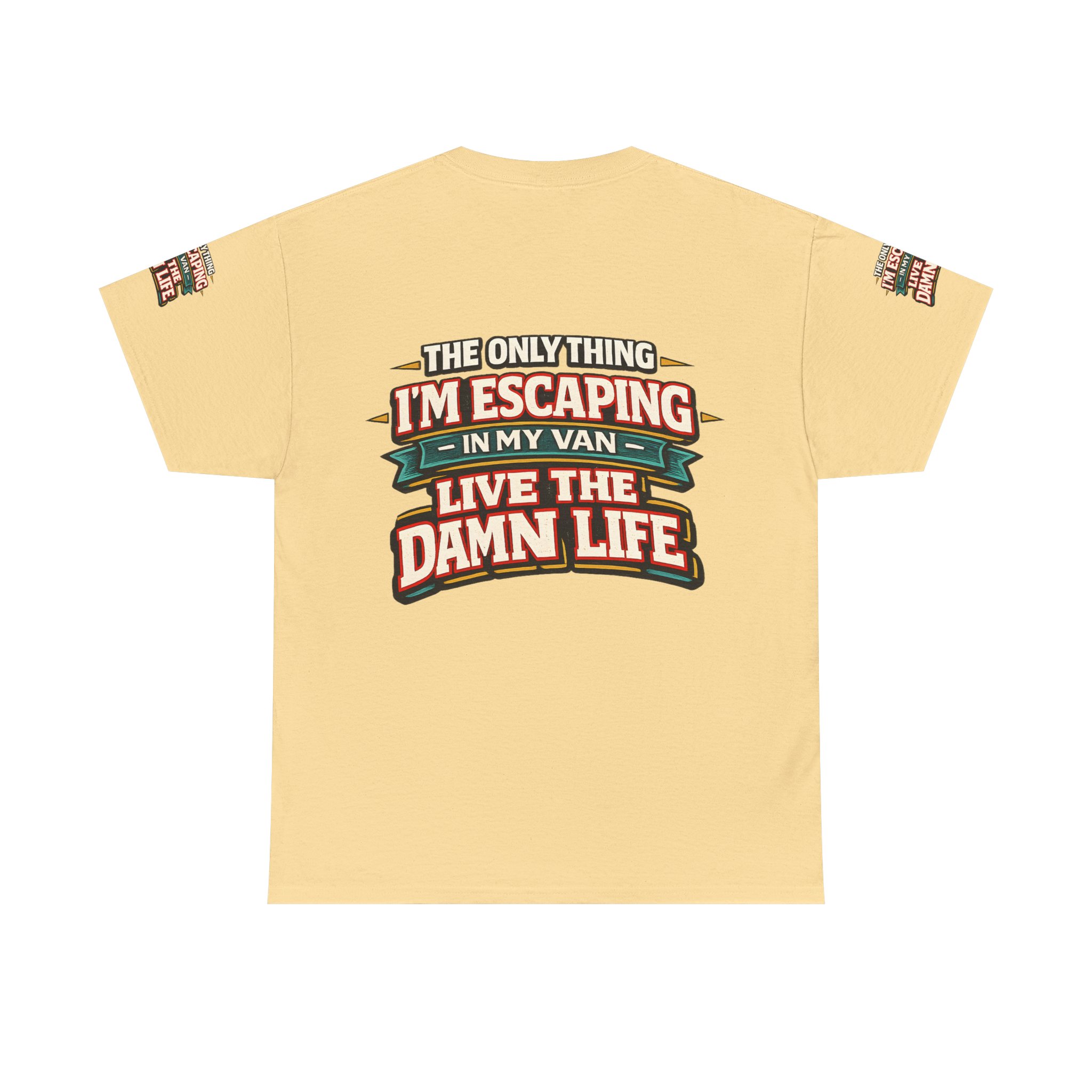 Unisex Heavy Cotton Tee — "The Only Thing I´m Escaping" Design F**K-Line