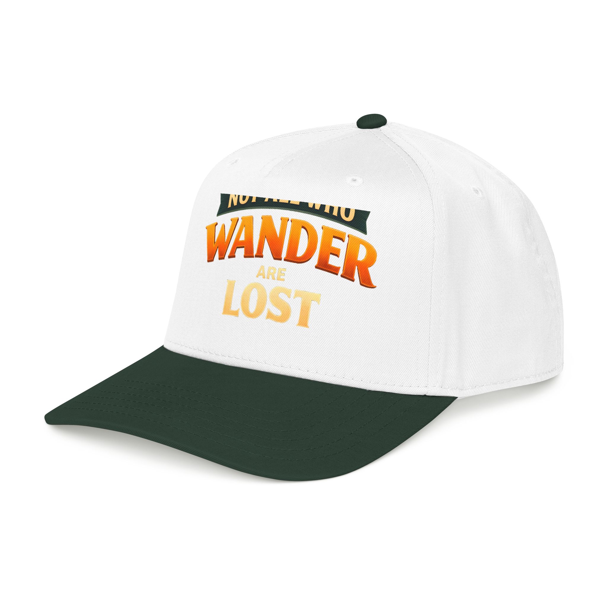 Baseball Cap - "Not All Who Wander Are Lost" Design Scenic-Line