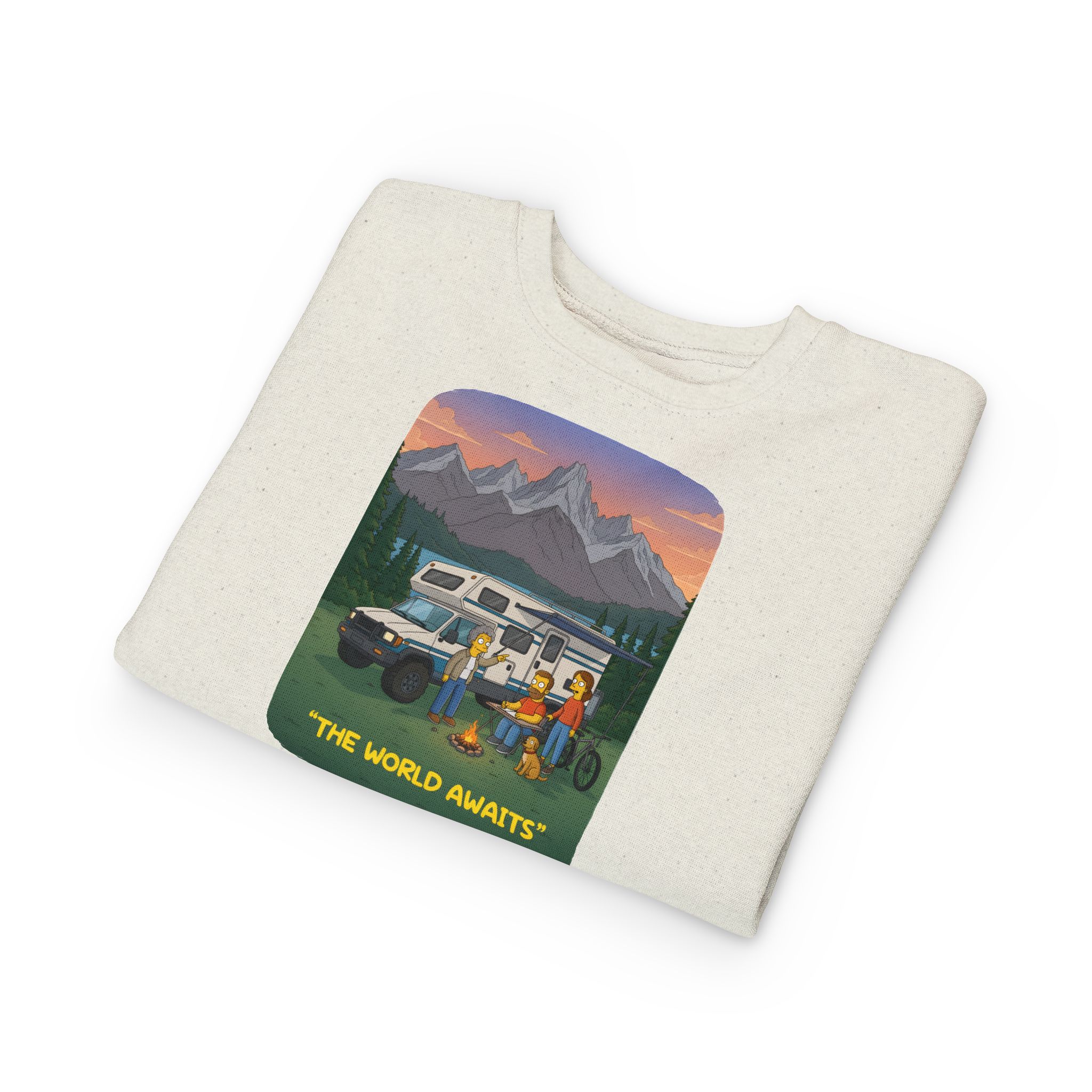 Toddler Sweatshirt - "The World Awaits" (Design Sitcom-Line)