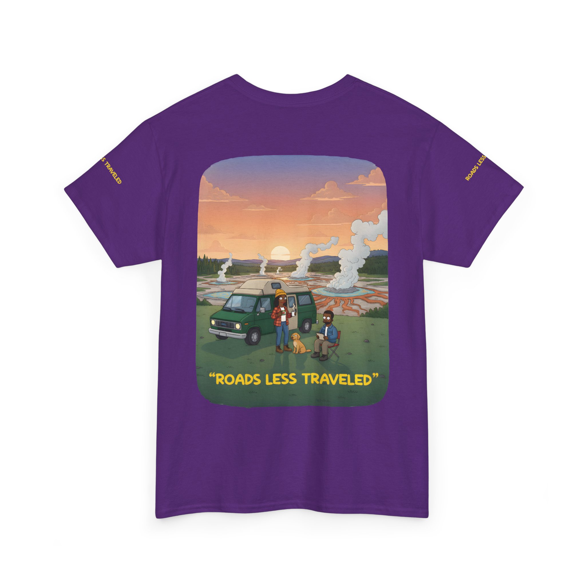 11205664050927503006_2048.jpeg Unisex Heavy Cotton Tee — "Roads Less Traveled" Design Sitcom-Line