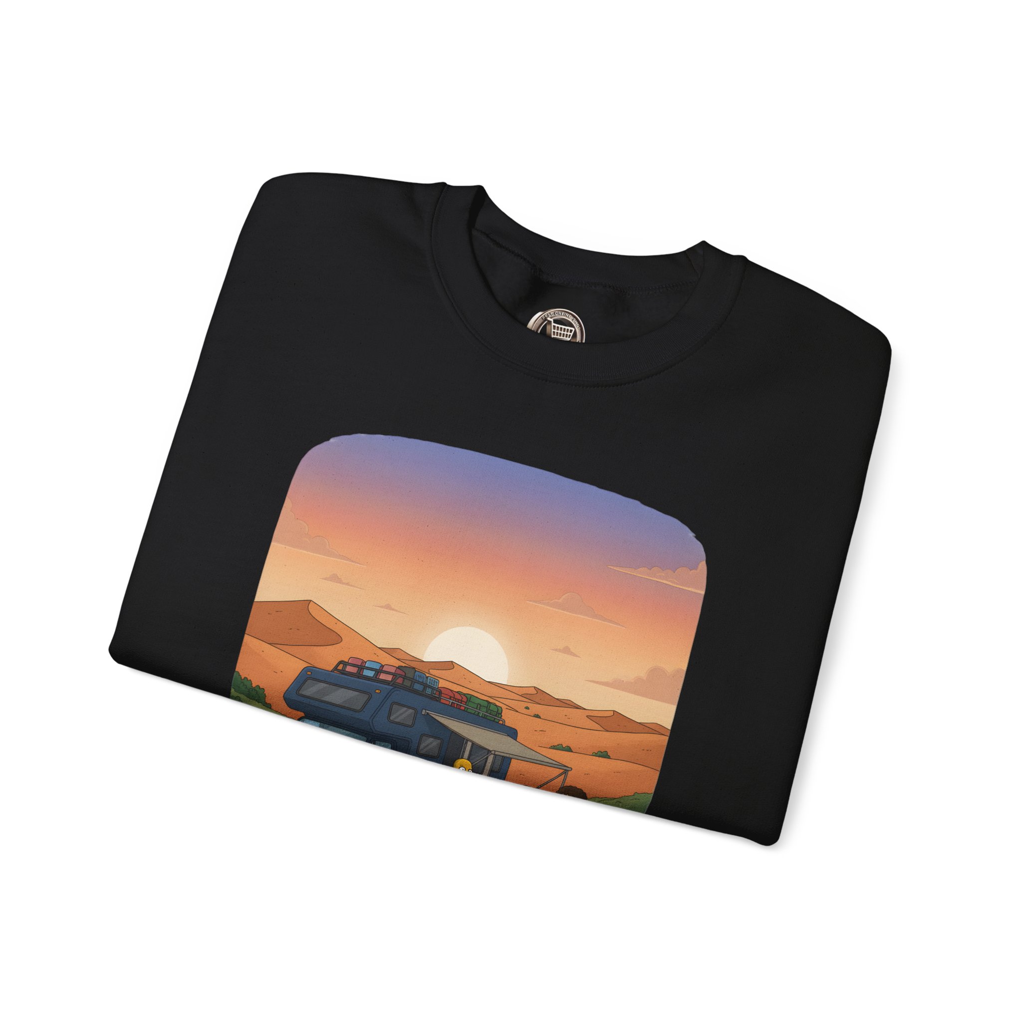 Unisex Heavy Blend™ Crewneck Sweatshirt — "The World Is Your playground" Design Sitcom-Line