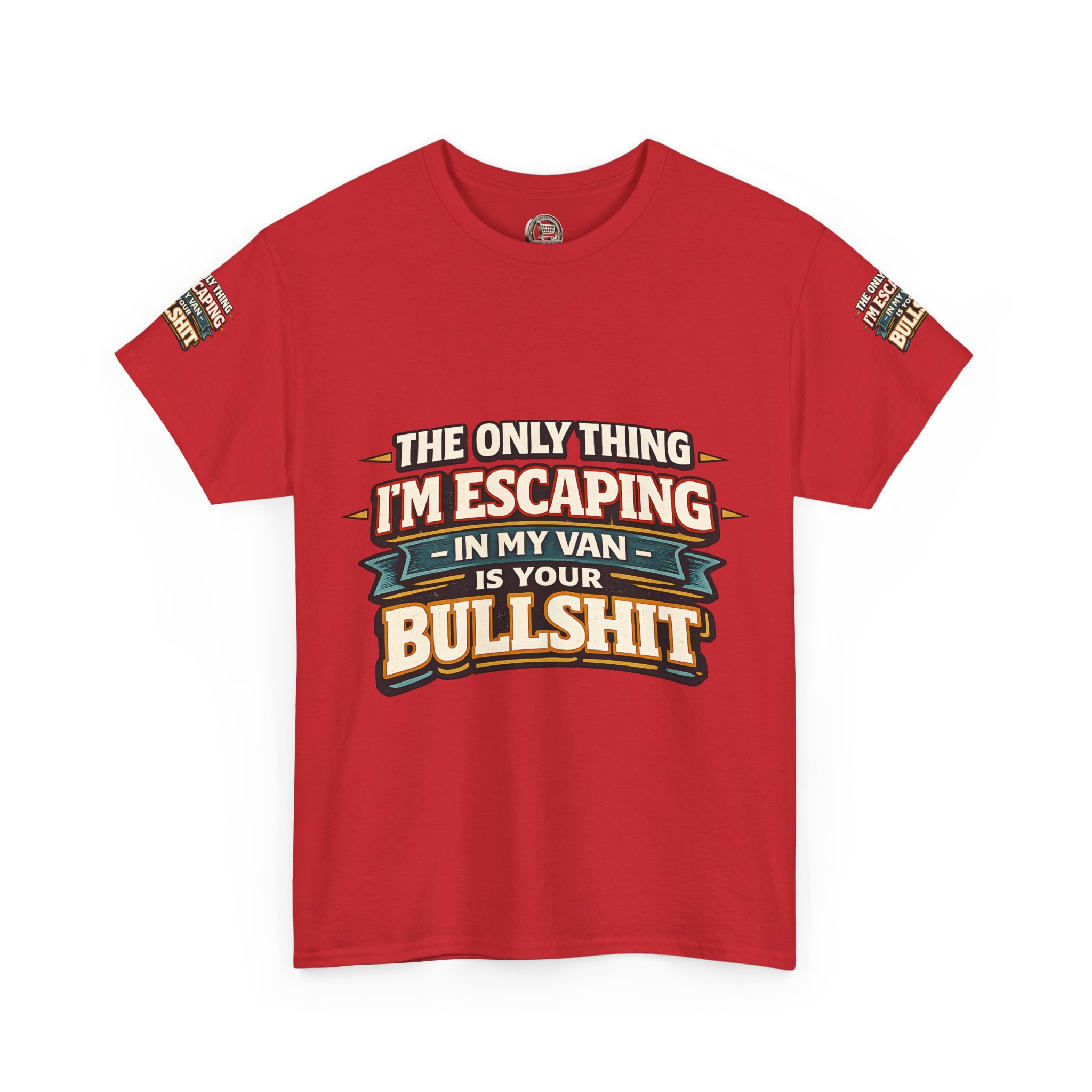 Unisex Heavy Cotton Tee — "The Only Thing I´m Escaping" Design F**K-Line