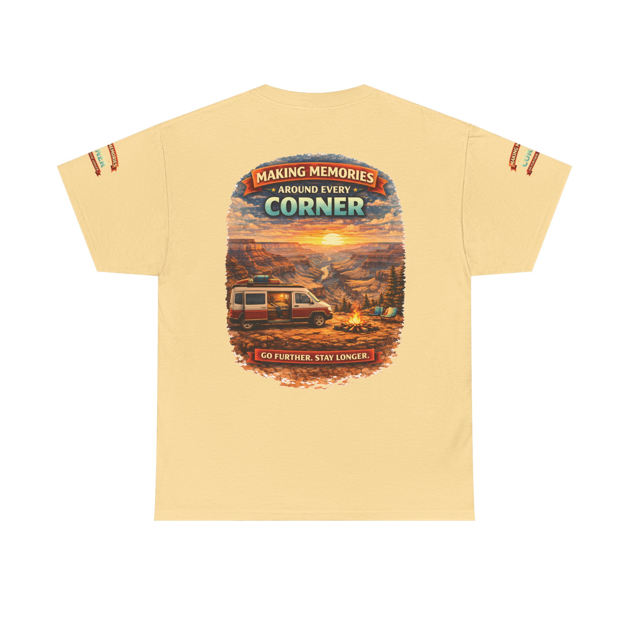 Unisex Heavy Cotton Tee — "Making Memories" Design Scenic-Line