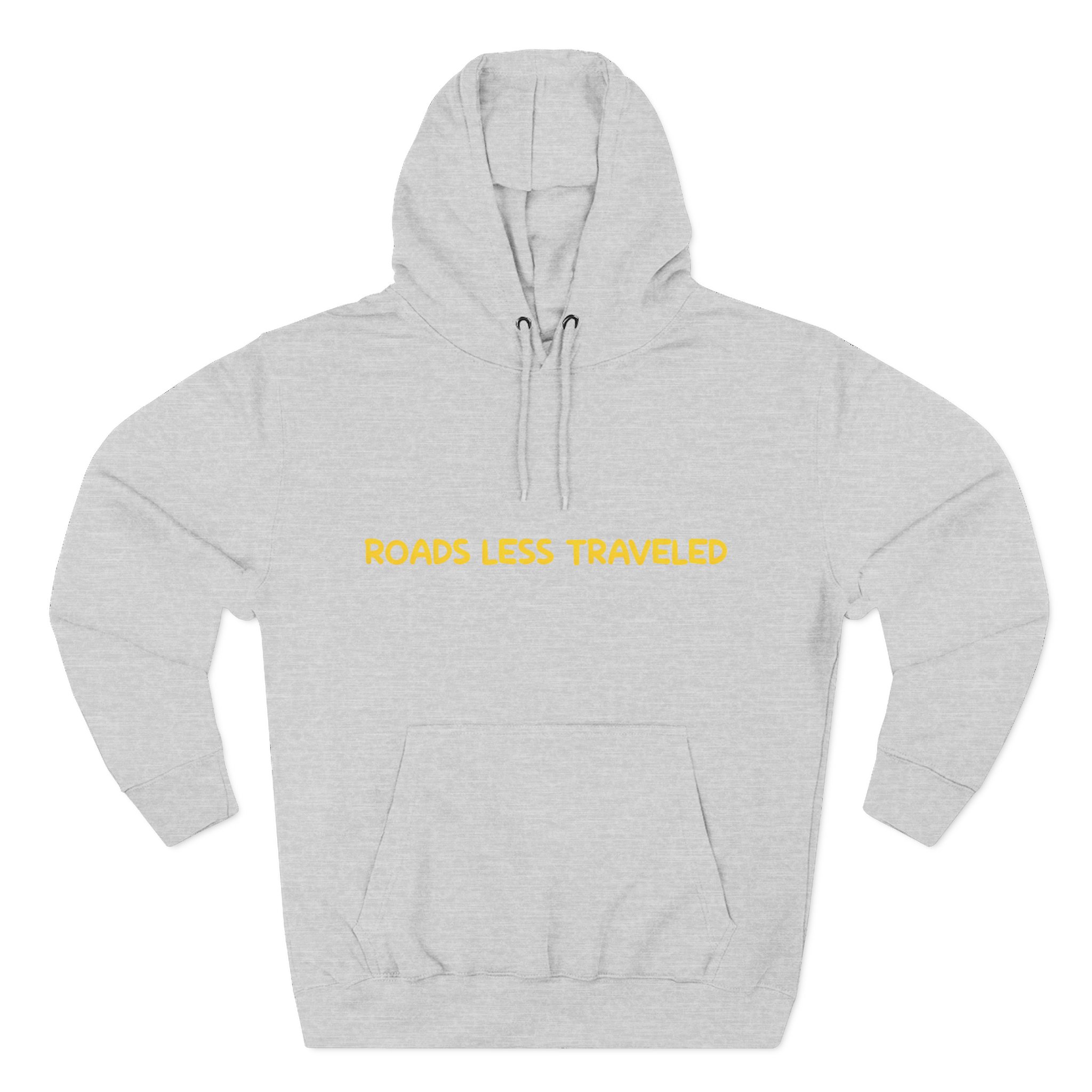 Three-Panel Fleece Hoodie - "Roads Less Traveled" Design Sitcom-Line
