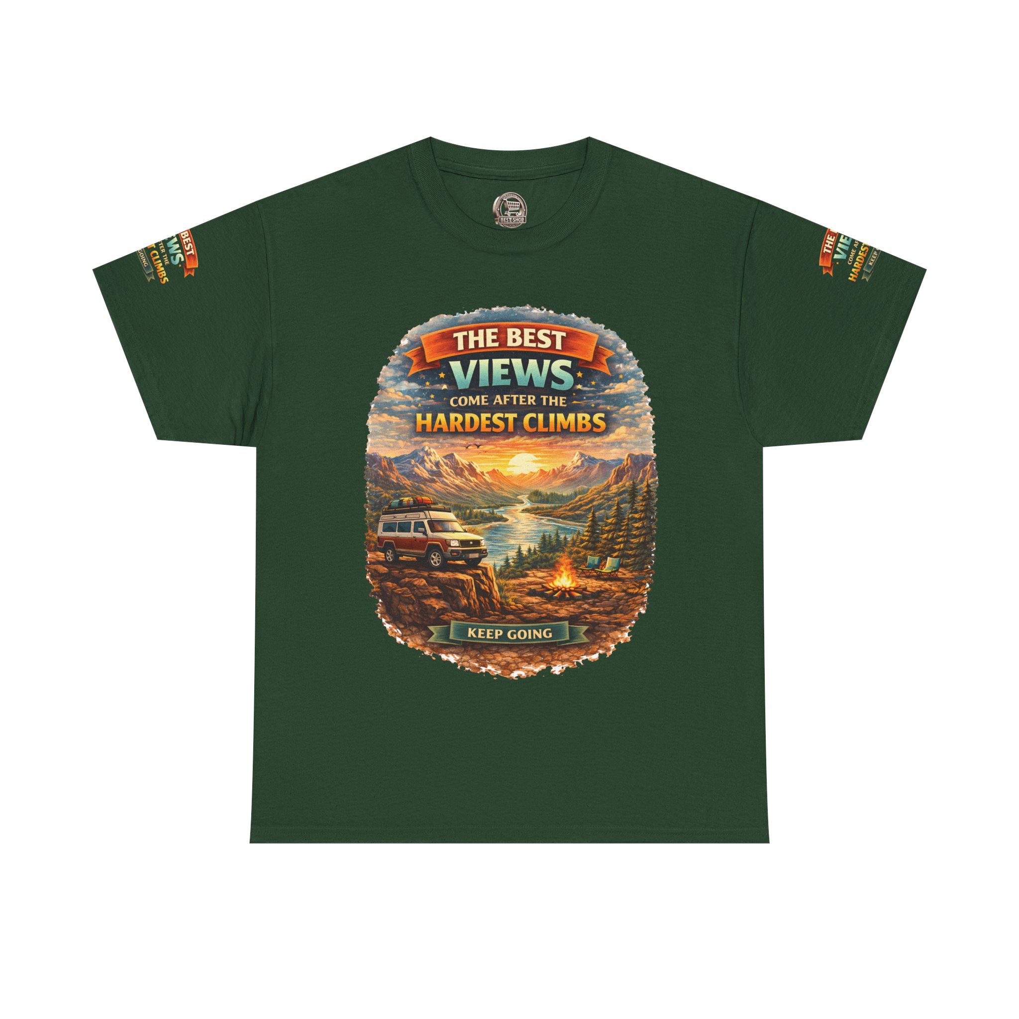 1122909292149119670_2048.jpeg Unisex Heavy Cotton Tee — "The Best Views" Design Scenic-Line
