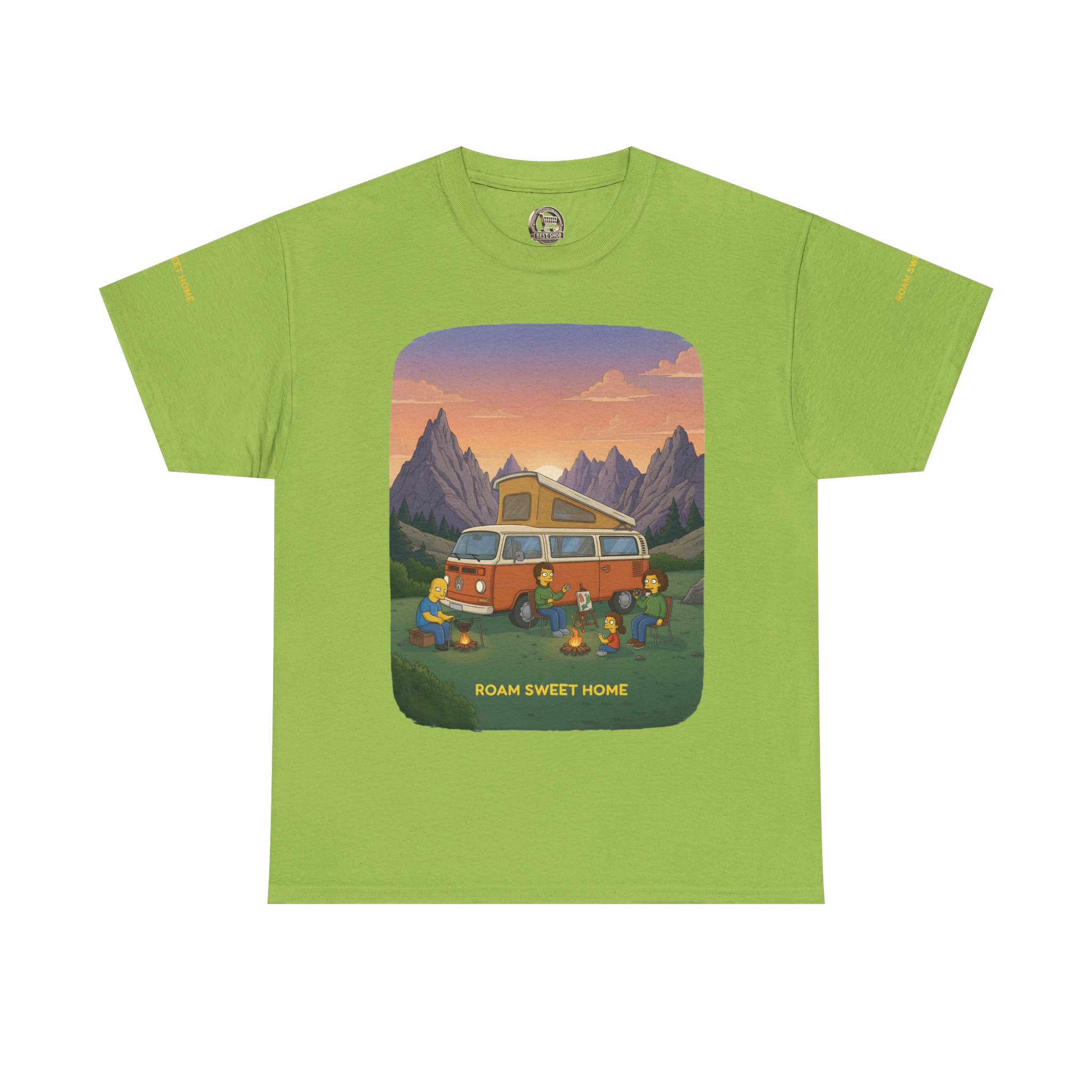 Unisex Heavy Cotton Tee — "Roam Sweet Home" Design Sitcom-Line