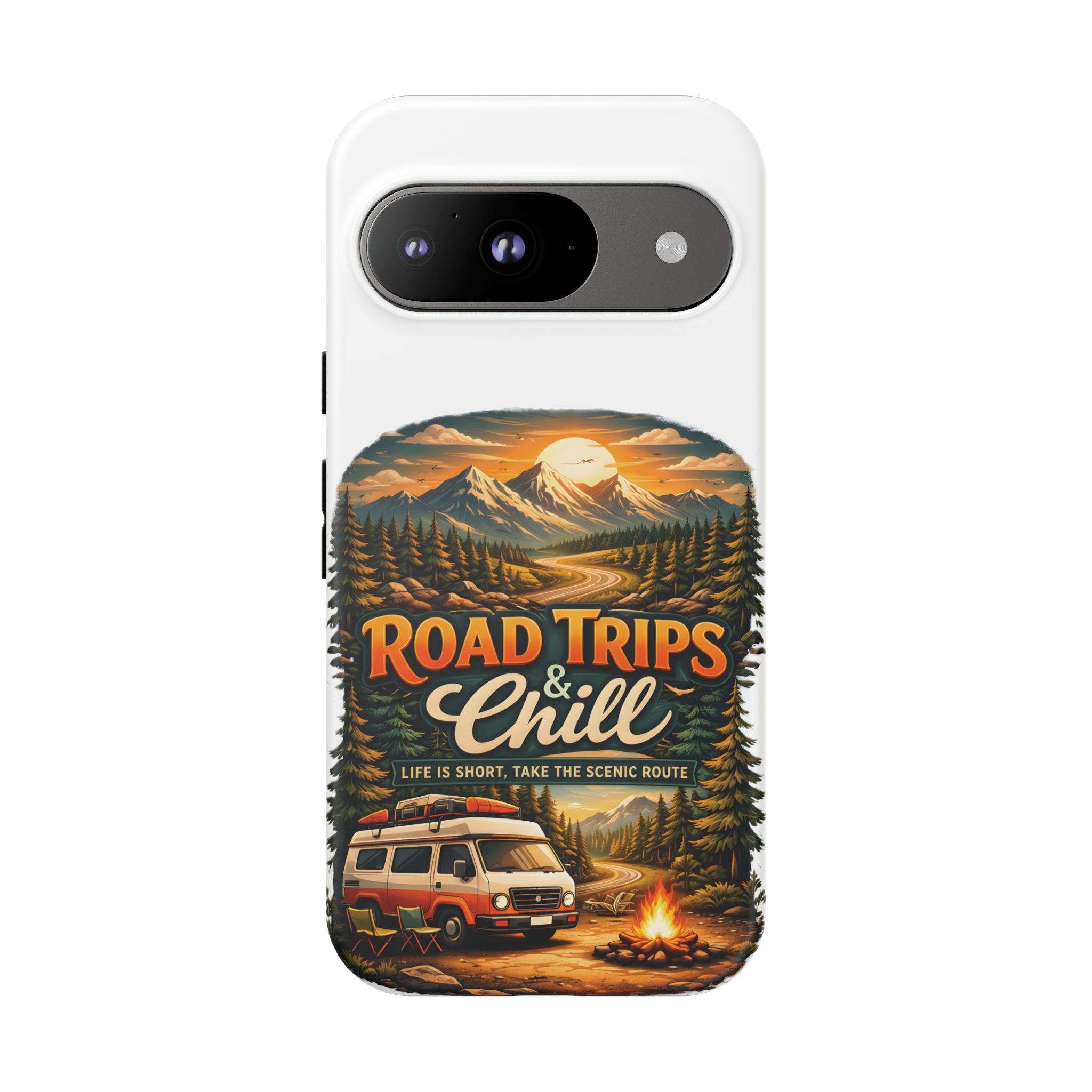 Phone Case — "Road Trips and Chill" (Design Scenic-Line)