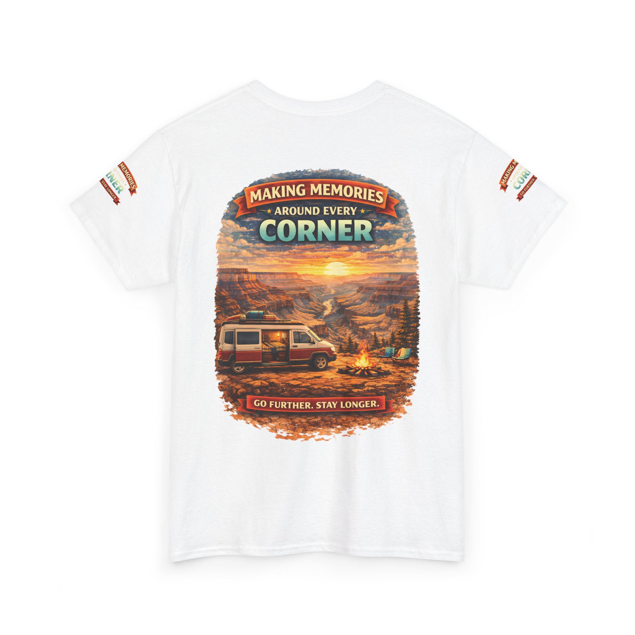 Unisex Heavy Cotton Tee — "Making Memories" Design Scenic-Line