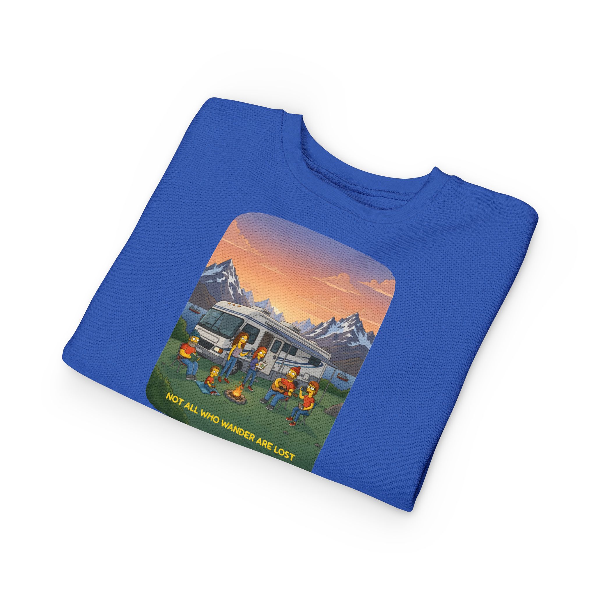 Toddler Sweatshirt - "Not All Who Wander Are Lost" (Design Sitcom-Line)