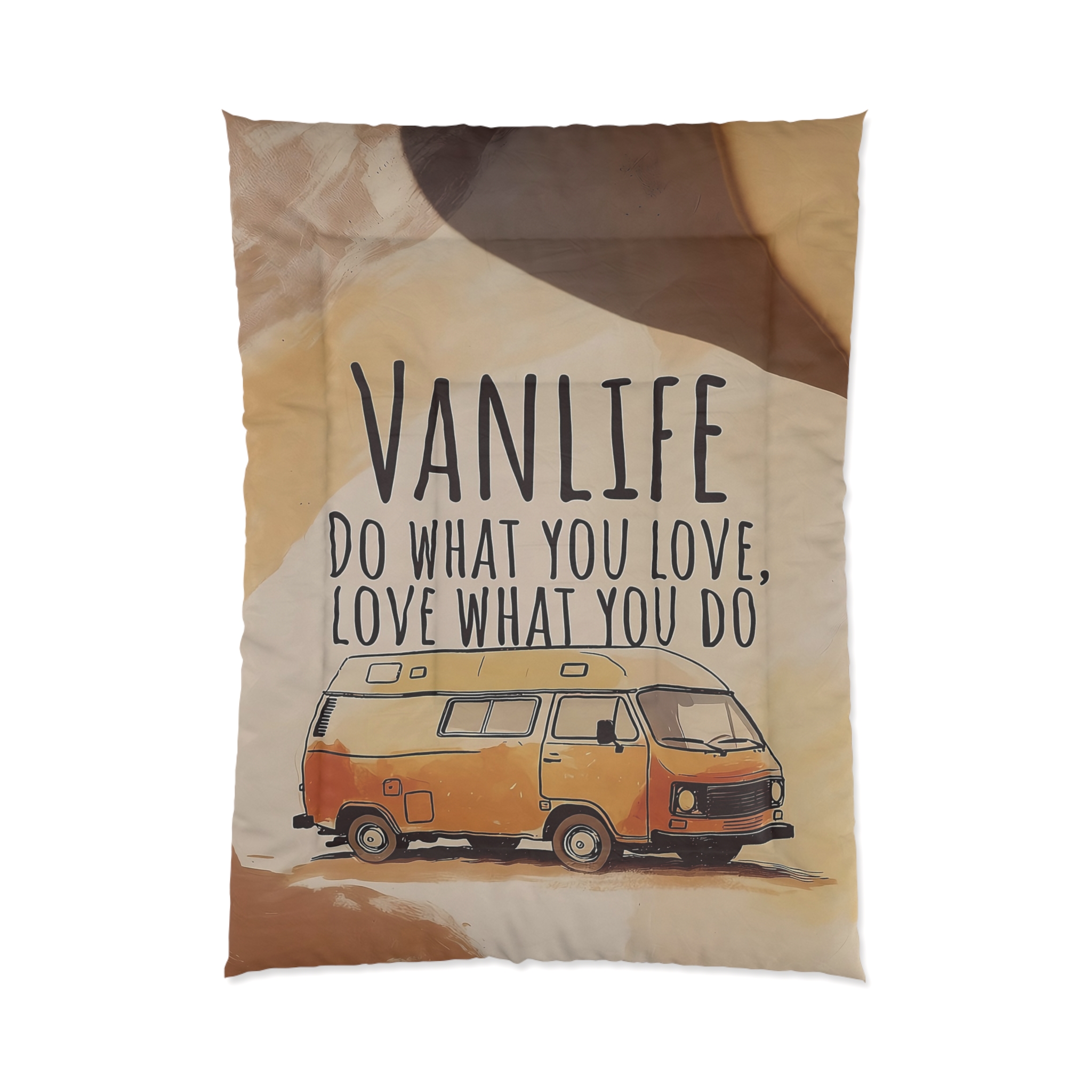 Comforter - "Do What You Love, Love What You Do" Vintage Camper Bedding
