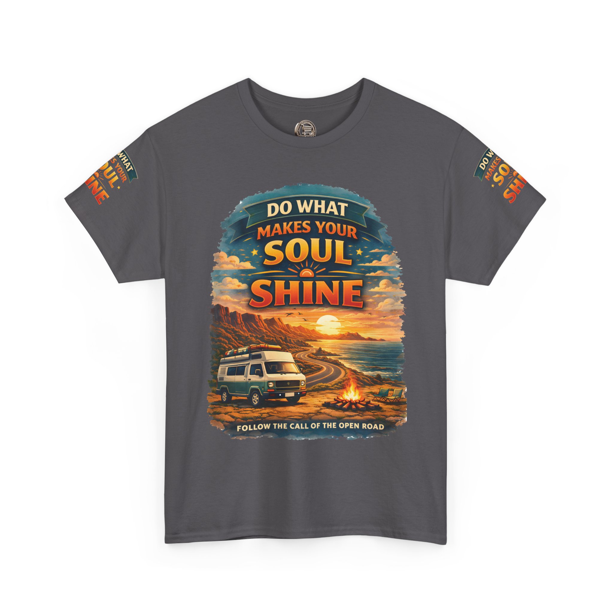 Unisex Heavy Cotton Tee — "Do What Makes Your Soul Shine" Design Scenic-Line