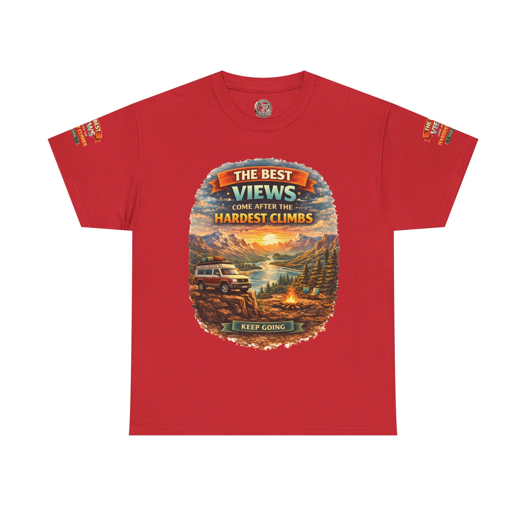 11290326774102929994_2048.jpeg Unisex Heavy Cotton Tee — "The Best Views" Design Scenic-Line
