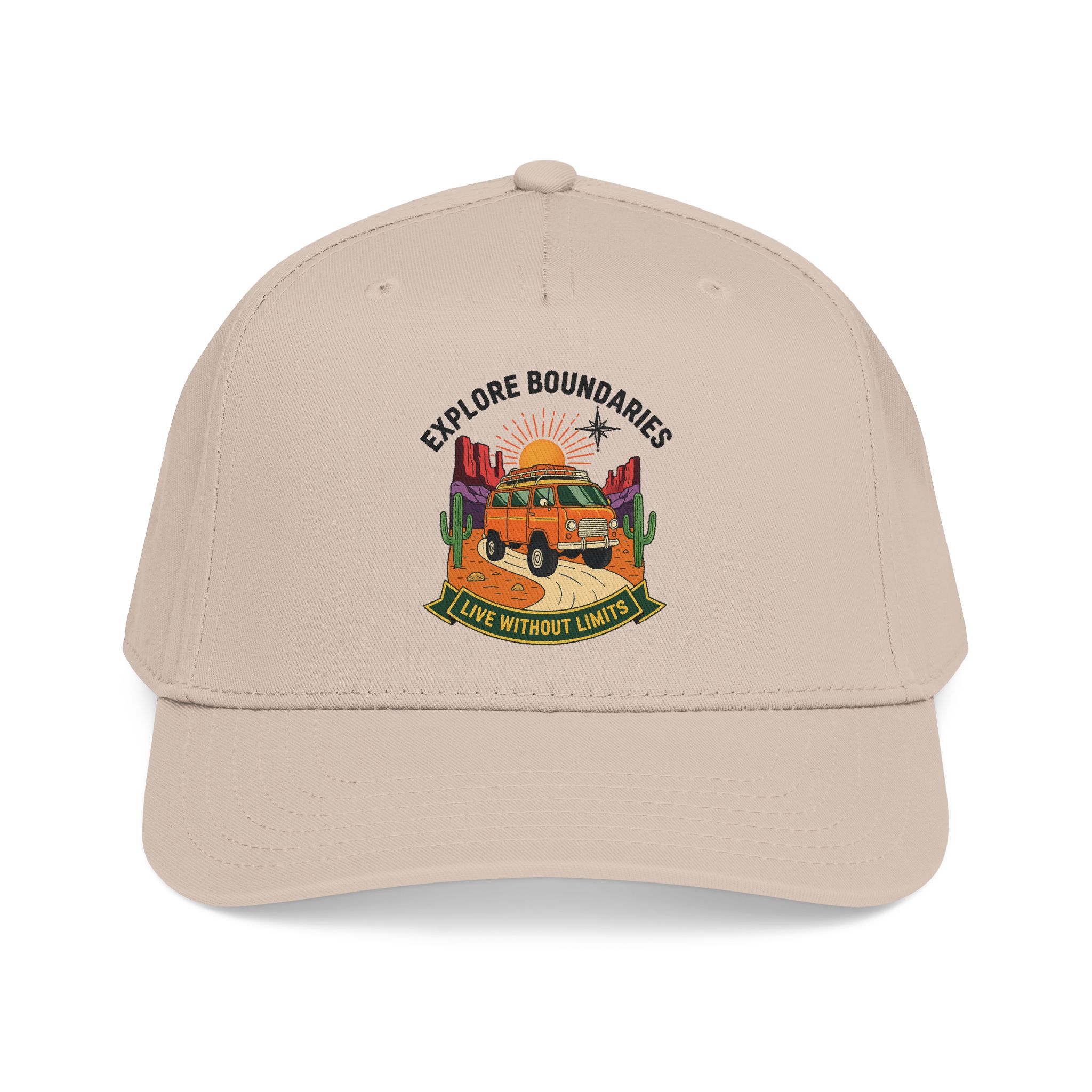 Baseball Cap— "Eplore Boundaries-Live without limits" Mid Profile Baseball Hat