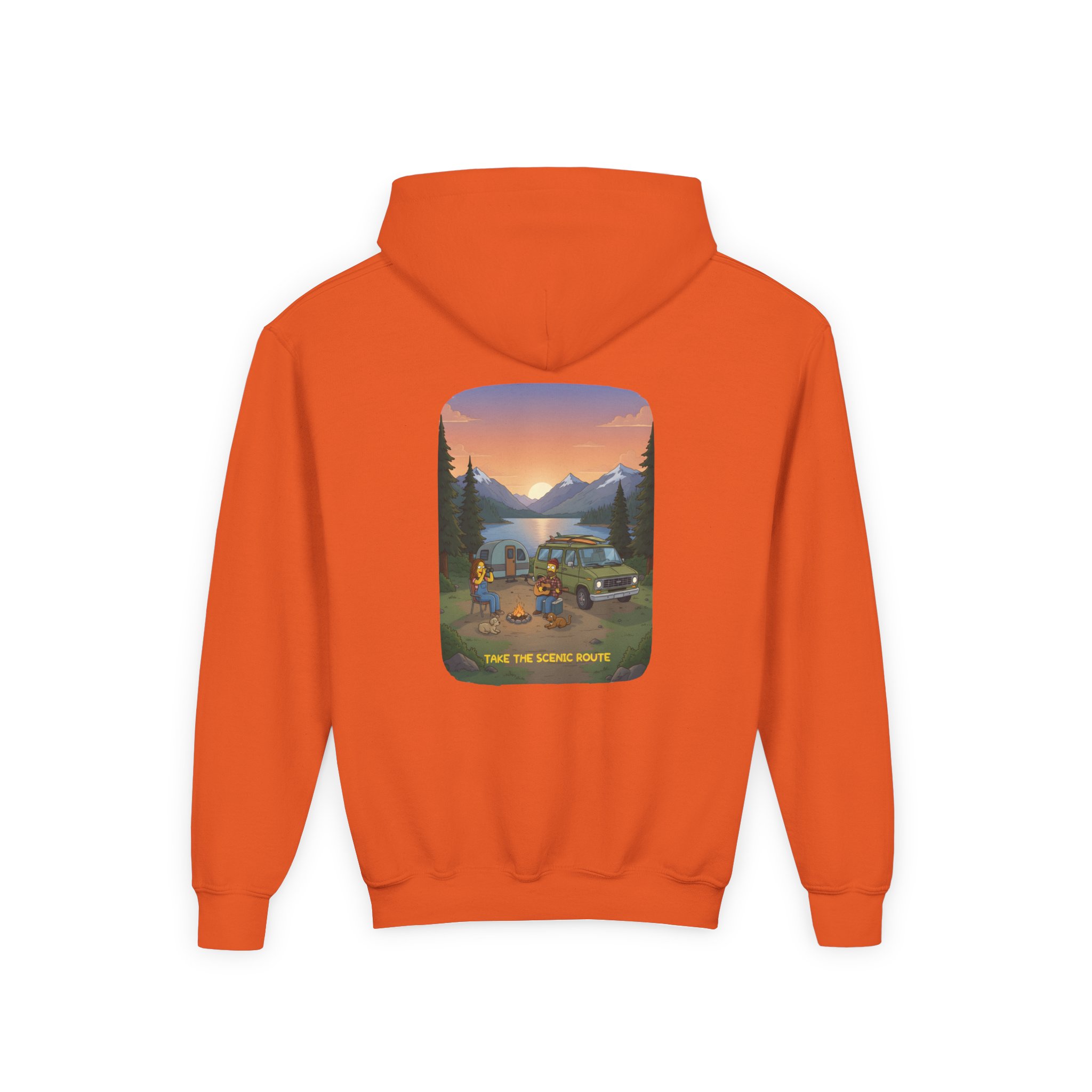 11301871107141194733_2048.jpeg Youth Hoodie(Gildan) – "Take The Scenic Route" (Design Sitcom-Line)