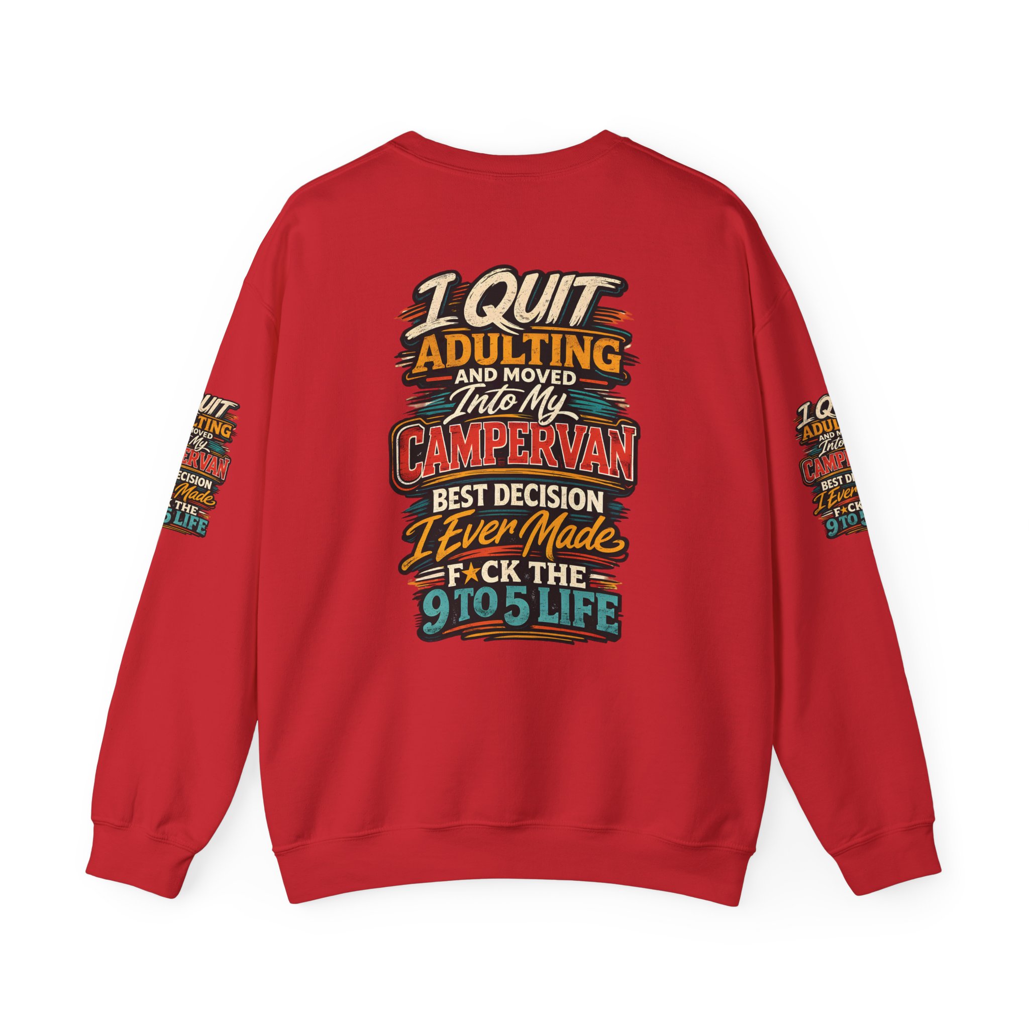 11312271483674568809_2048.jpeg Unisex Heavy Blend™ Crewneck Sweatshirt — "I Quit Adulting" Design F**K-Line