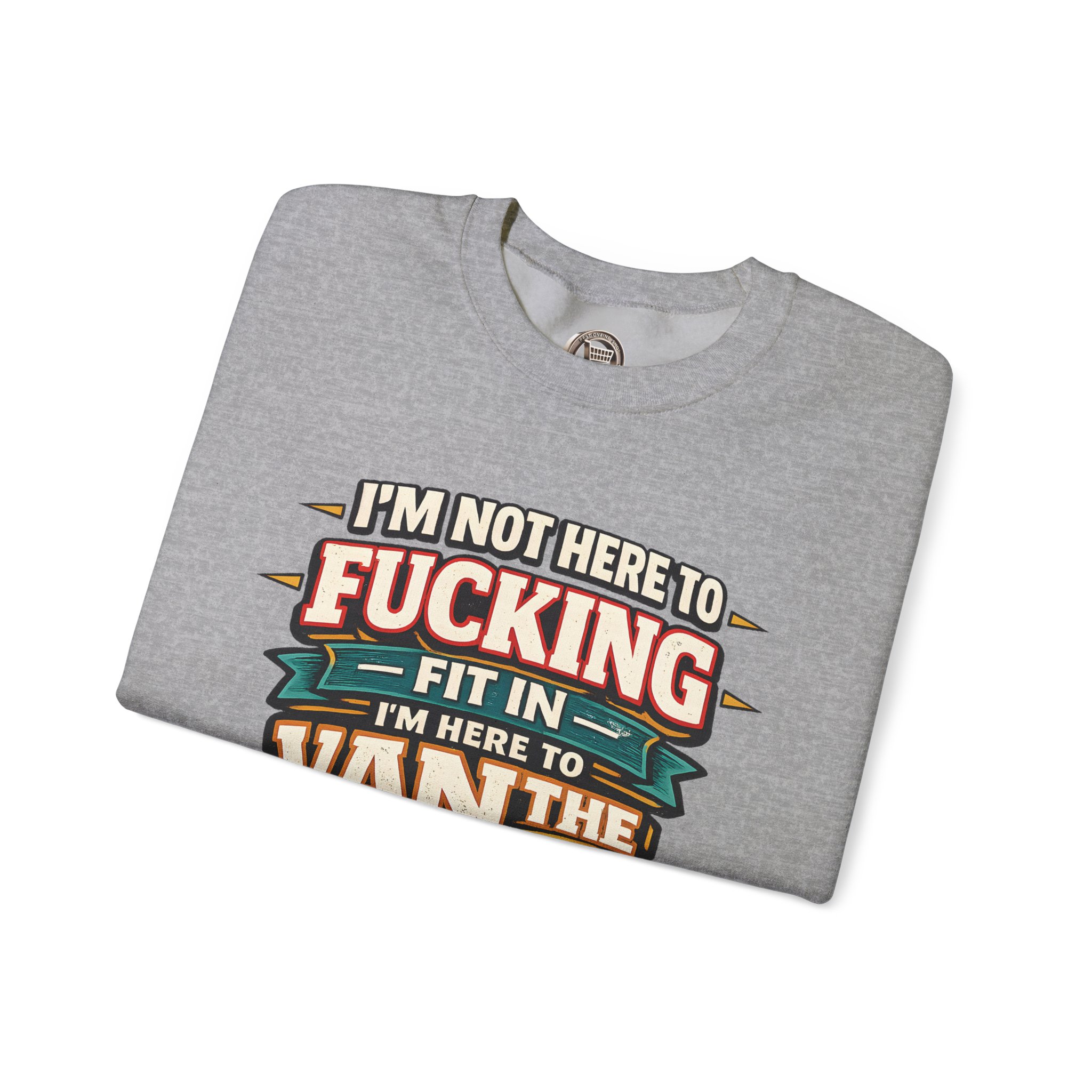 11315701134033304650_2048.jpeg Unisex Heavy Blend™ Crewneck Sweatshirt — "I´m Not Here To Fucking Fit In" Design F**K-Line