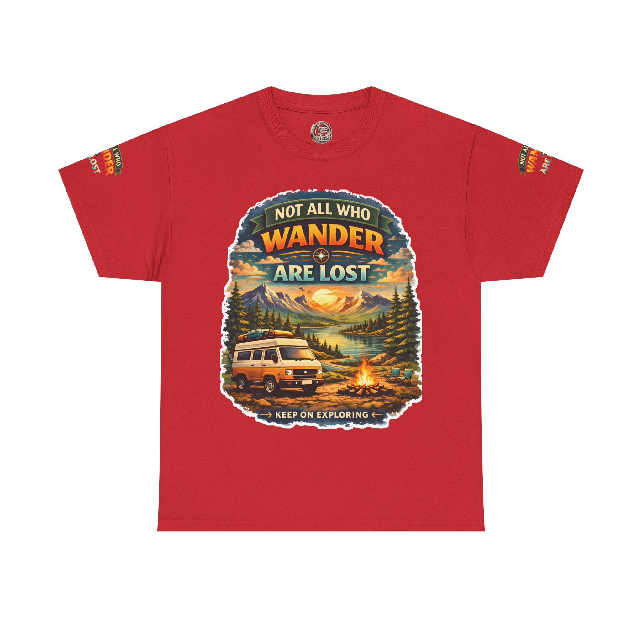11322349649657545251_2048.jpeg Unisex Heavy Cotton Tee — "Not All Who Wander Are Lost" Design Scenic-Line