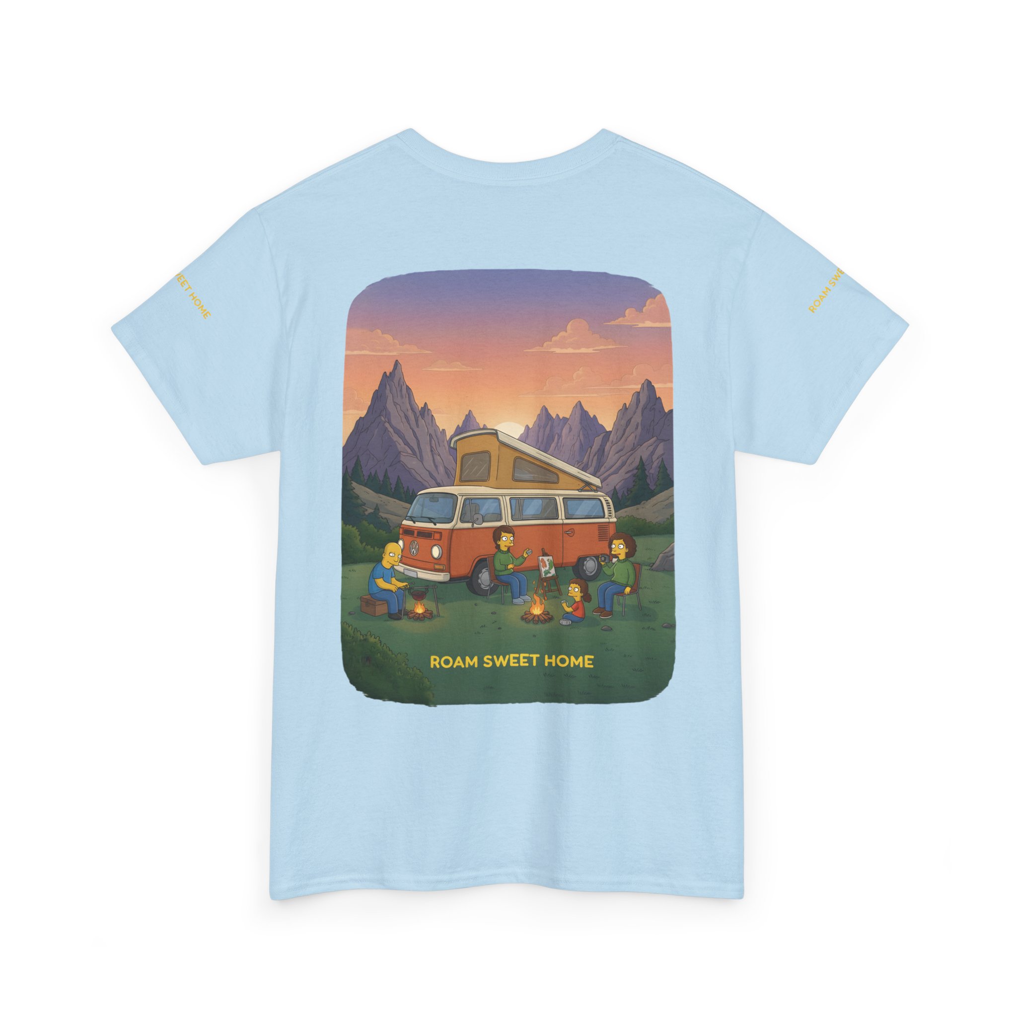 Unisex Heavy Cotton Tee — "Roam Sweet Home" Design Sitcom-Line