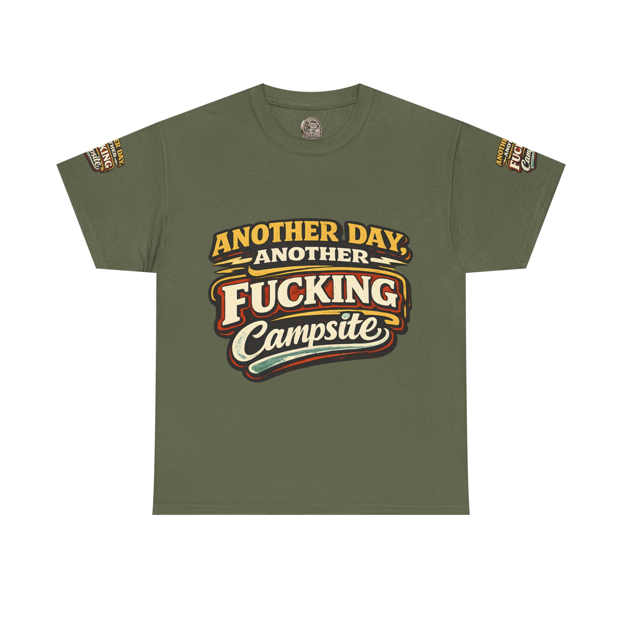 Unisex Heavy Cotton Tee — "Another Day" Design F**K-Line