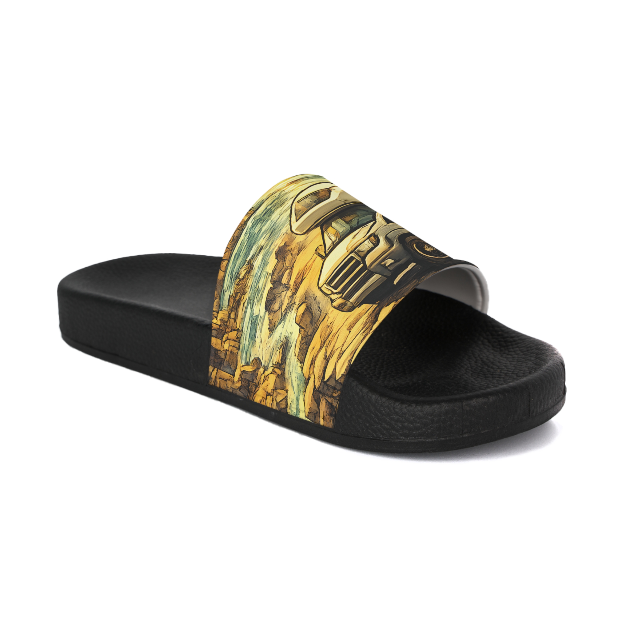 Women's Slide Sandals - Ford Camper Slides (Cubic-Line)
