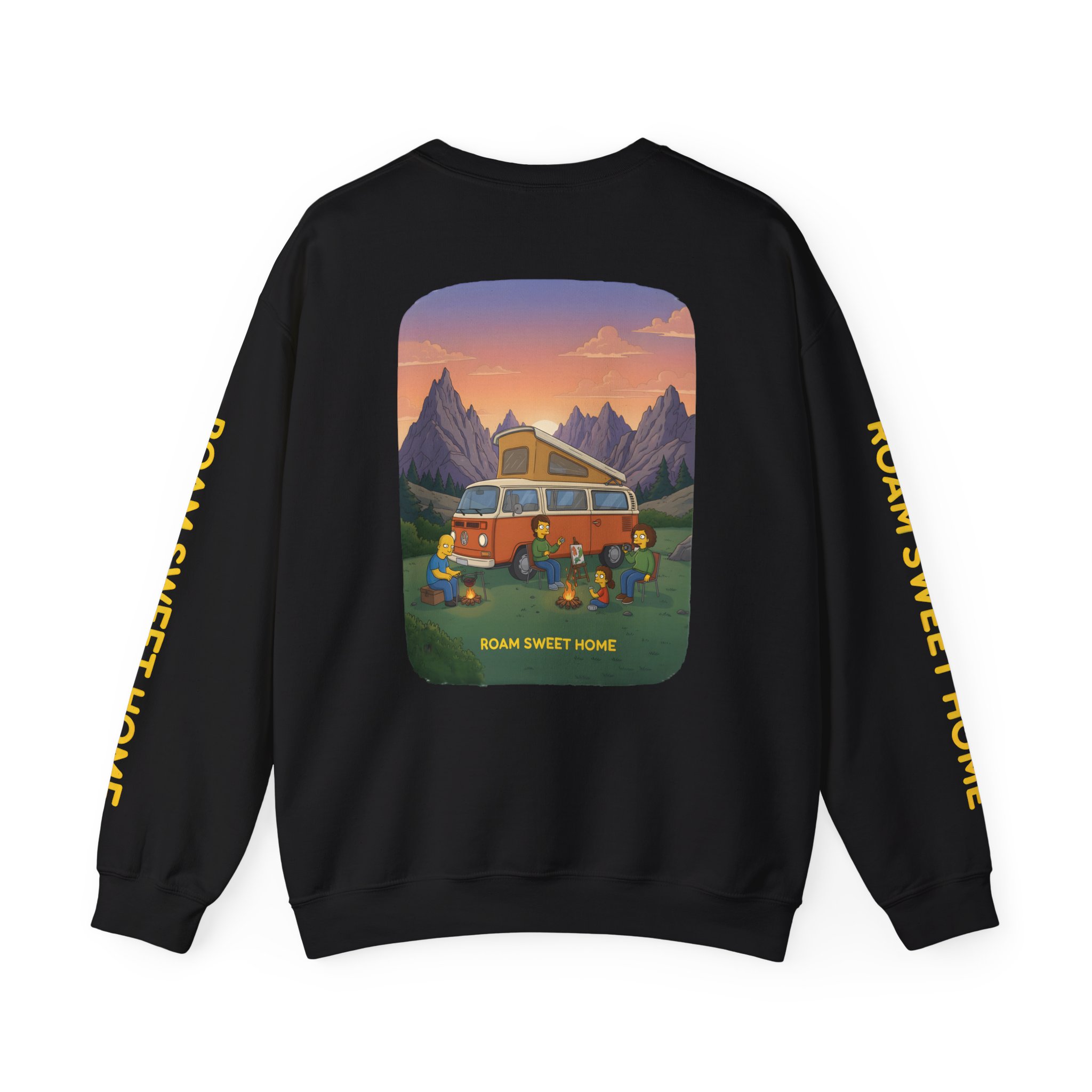 Unisex Heavy Blend™ Crewneck Sweatshirt — "Roam Sweet Home" Design Sitcom-Line