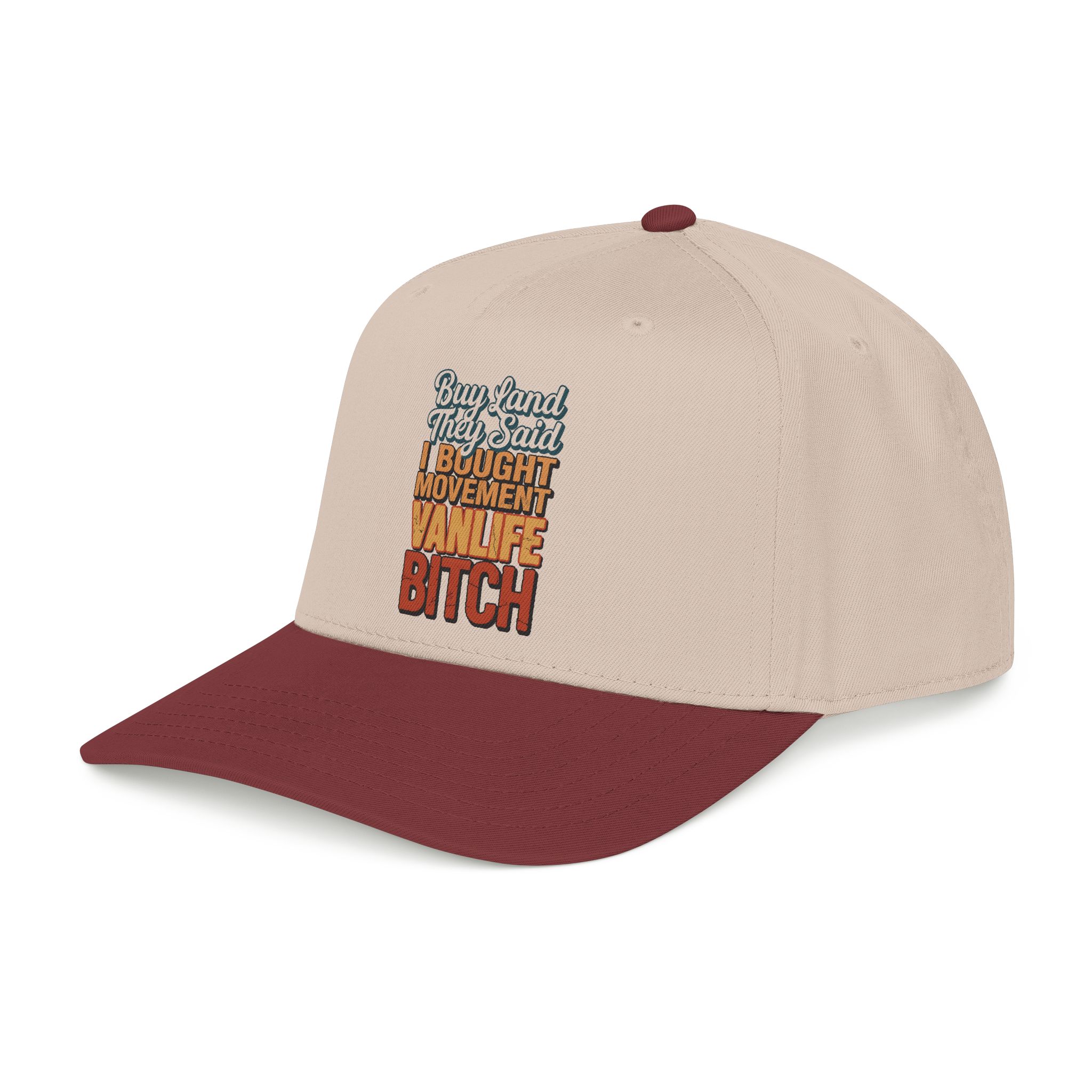 Baseball Cap - "Buy Land They Said" Design F**K-Line