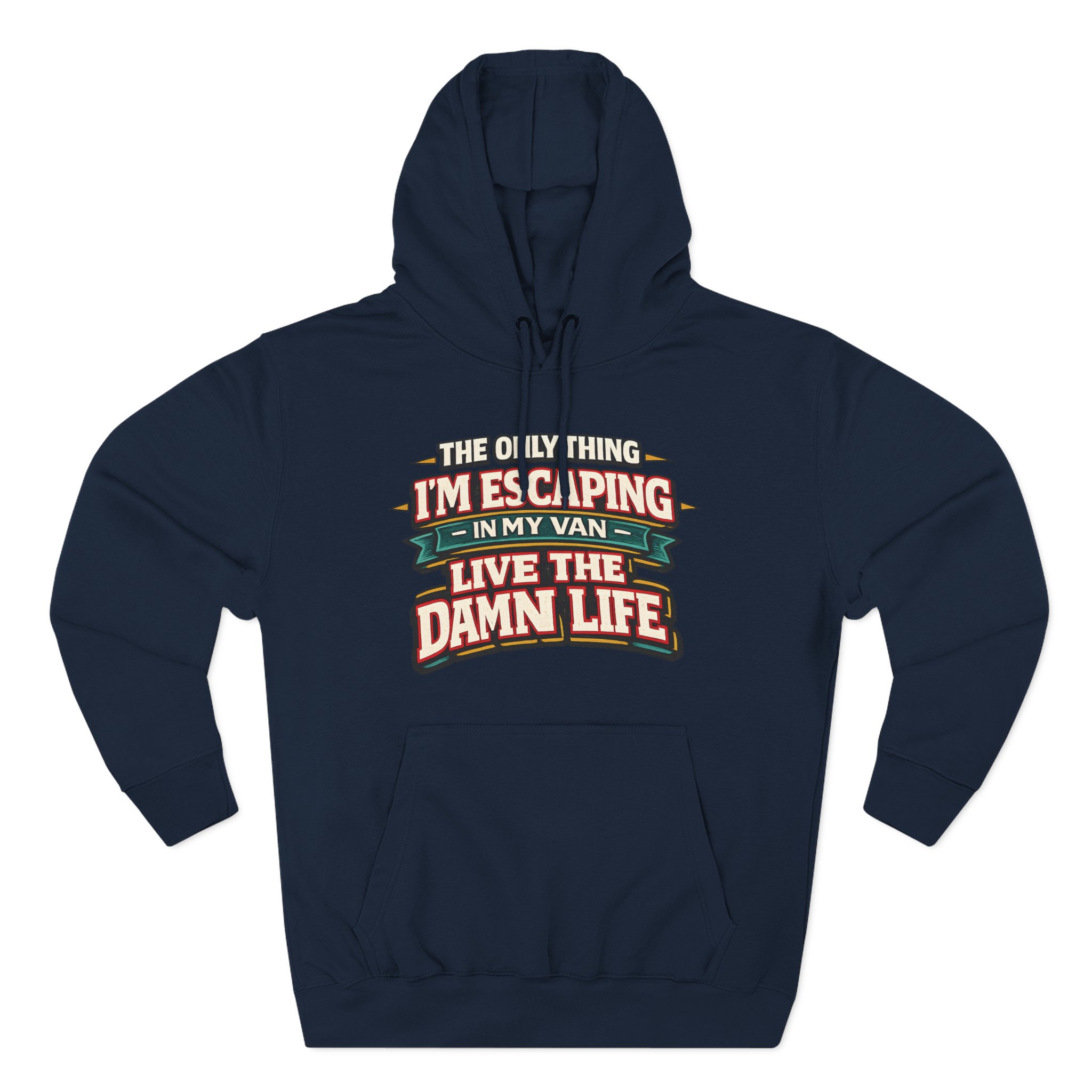 11409995745691824804_2048.jpeg Three-Panel Fleece Hoodie - "The Only Thing I´m Escaping" Design F**K-Line