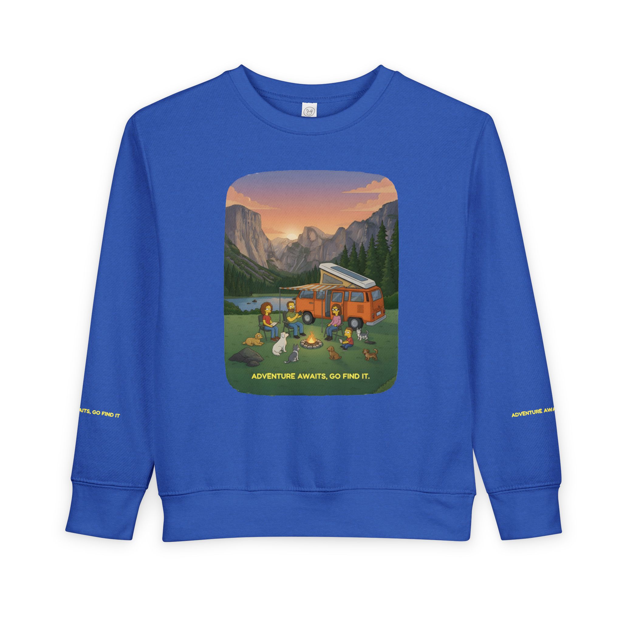 Toddler Sweatshirt - "Adventure Awaits-Go Find It" (Design Sitcom-Line)