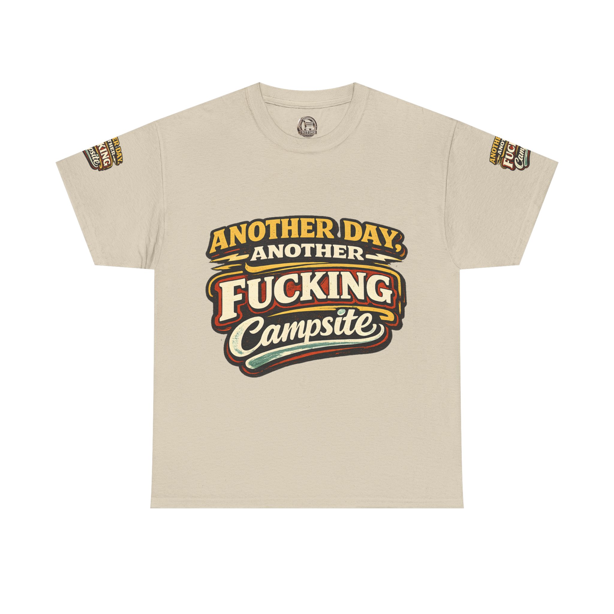Unisex Heavy Cotton Tee — "Another Day" Design F**K-Line